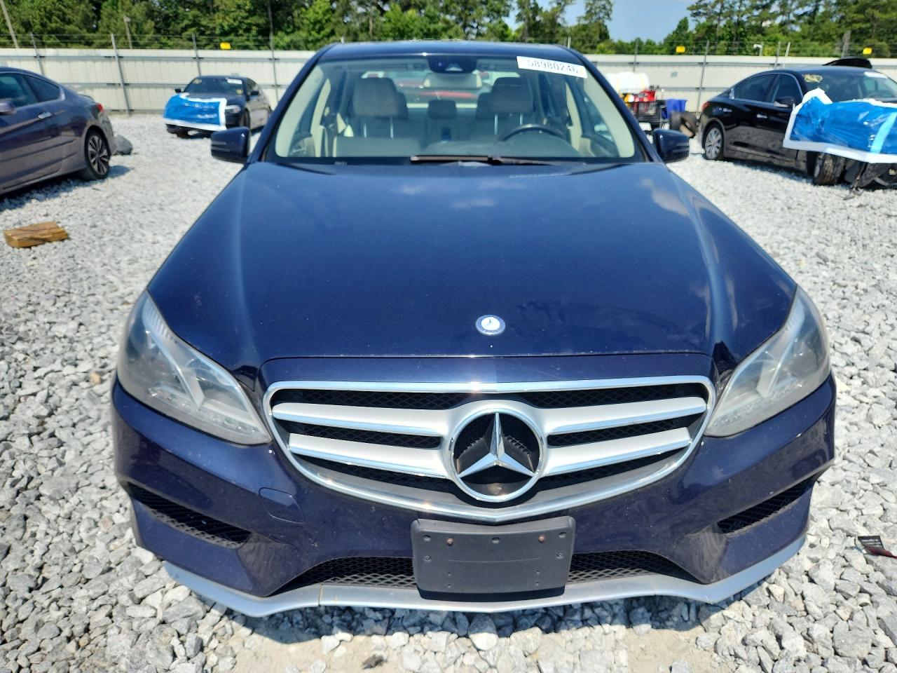 2014 Mercedes-benz E 350 4matic Blue vin: WDDHF8JB6EA927673