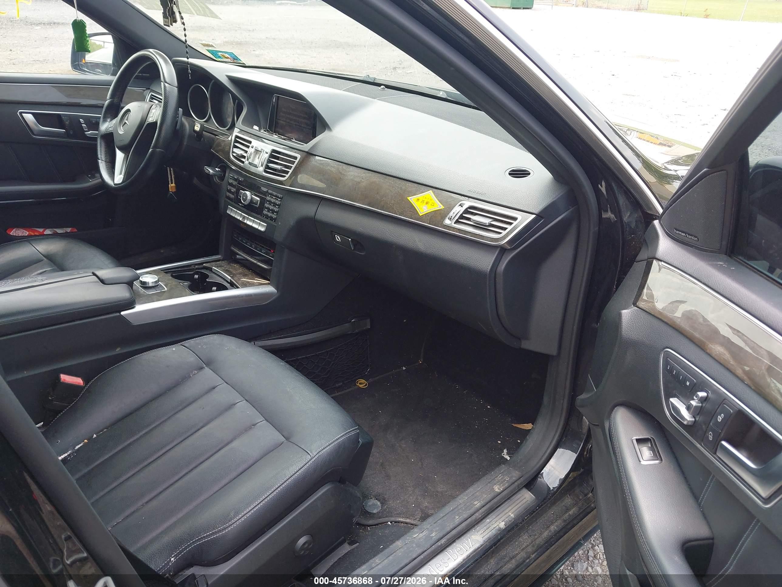 2014 Mercedes-benz E 350 4matic Черный vin: WDDHF8JB6EA960625