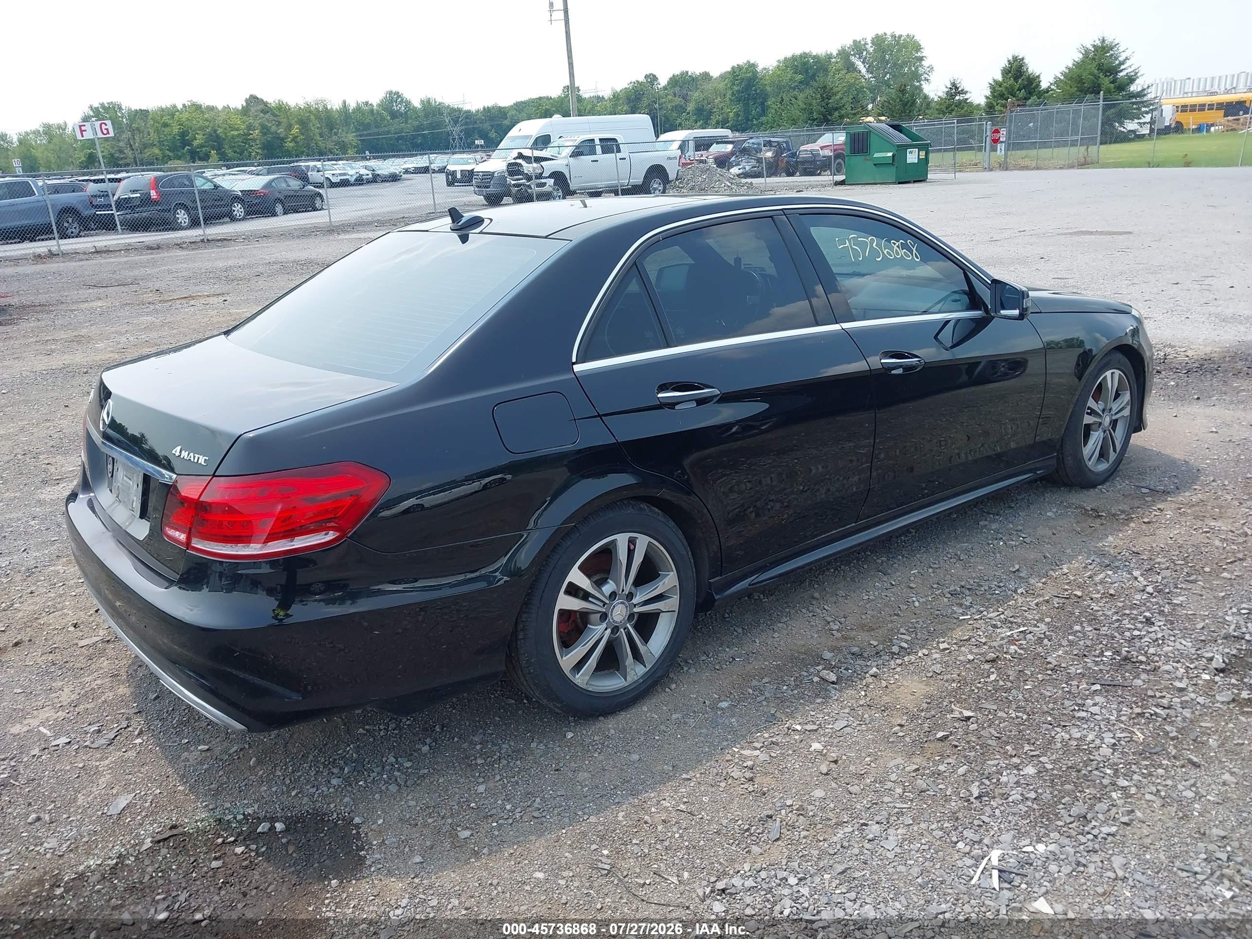 2014 Mercedes-benz E 350 4matic Черный vin: WDDHF8JB6EA960625