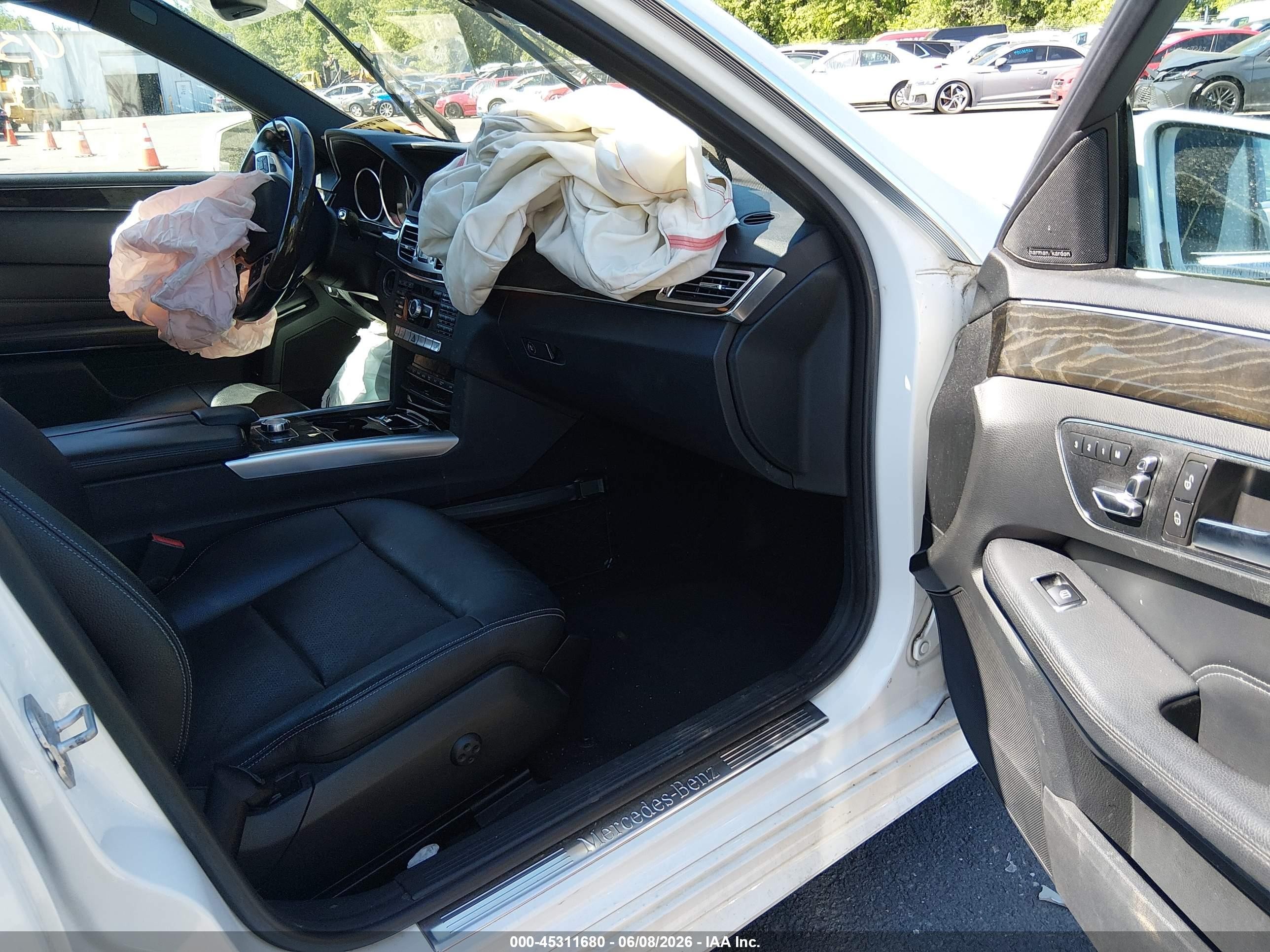 2014 Mercedes-benz E 350 4matic Белый vin: WDDHF8JB6EA991311