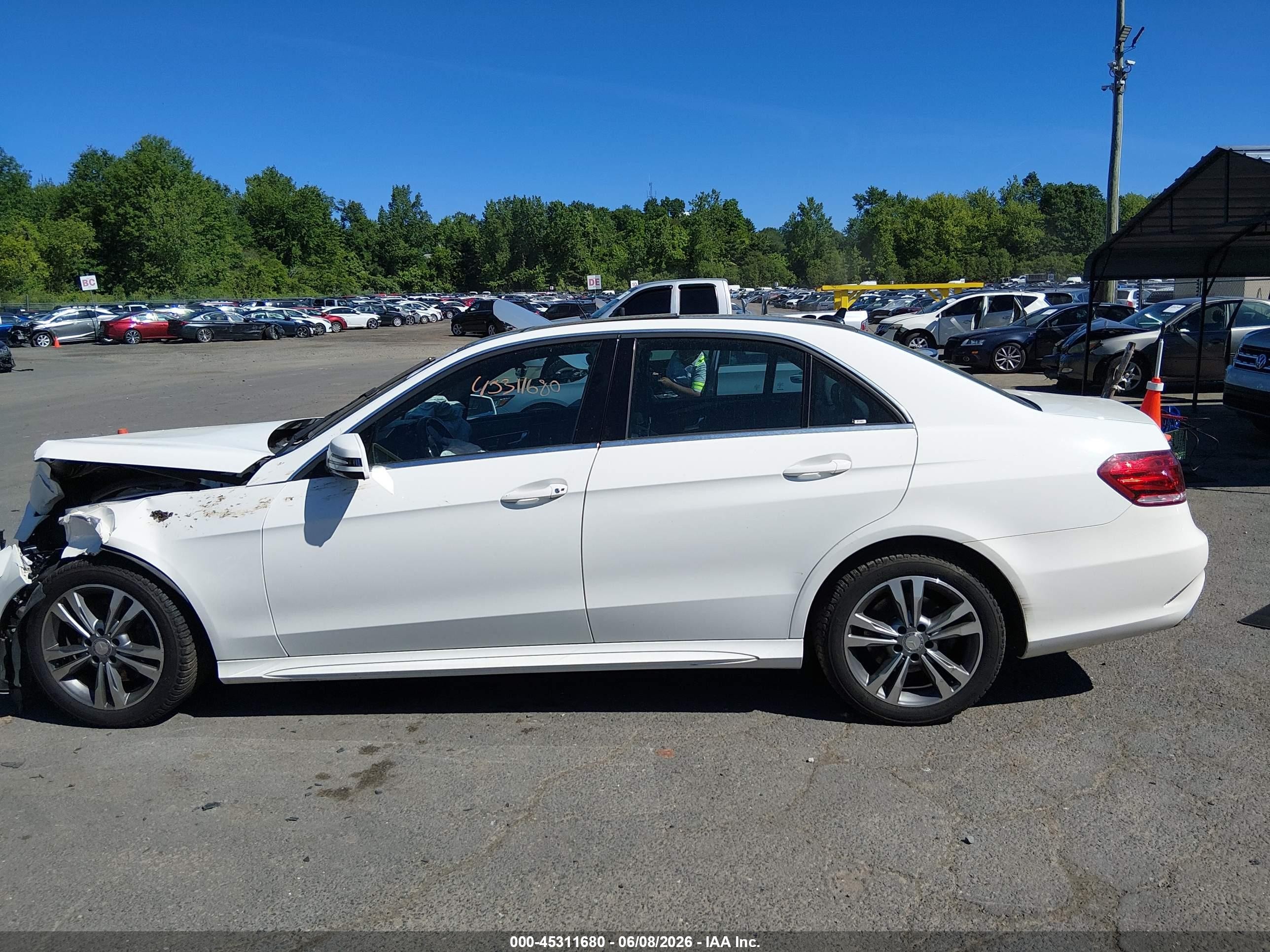 2014 Mercedes-benz E 350 4matic Белый vin: WDDHF8JB6EA991311