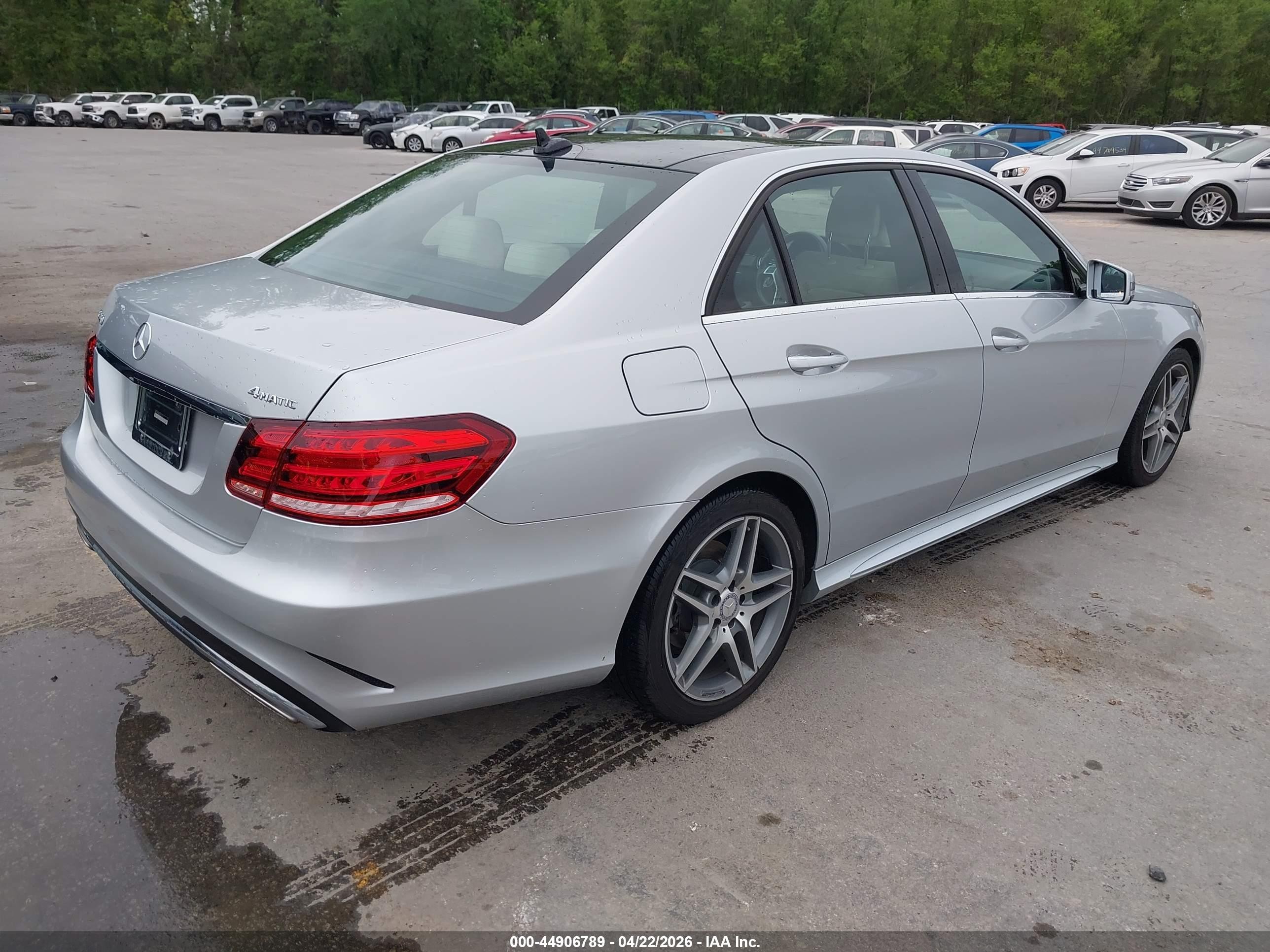 2015 Mercedes-benz E 350 4matic Silver vin: WDDHF8JB6FB092119
