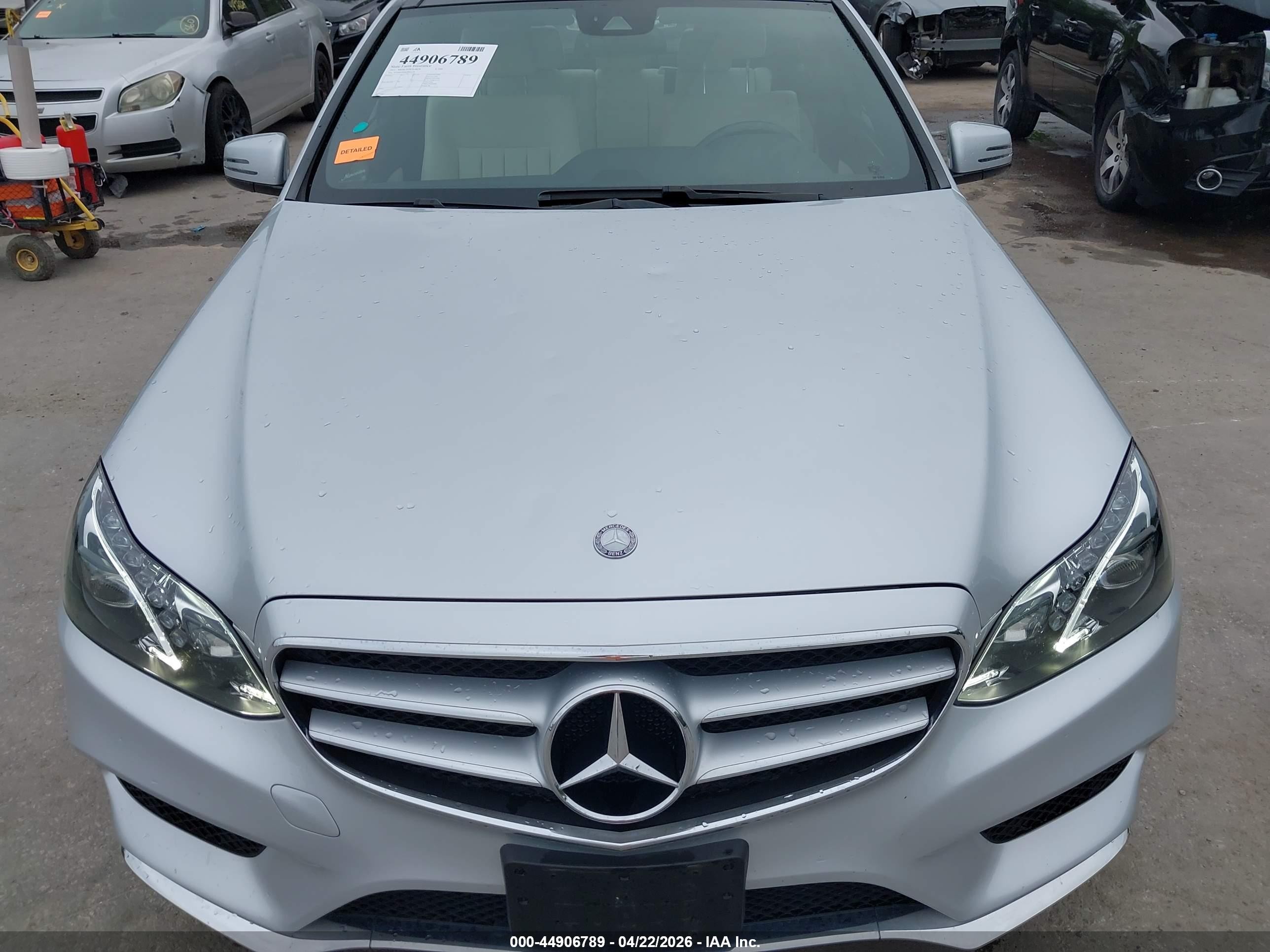 2015 Mercedes-benz E 350 4matic Silver vin: WDDHF8JB6FB092119