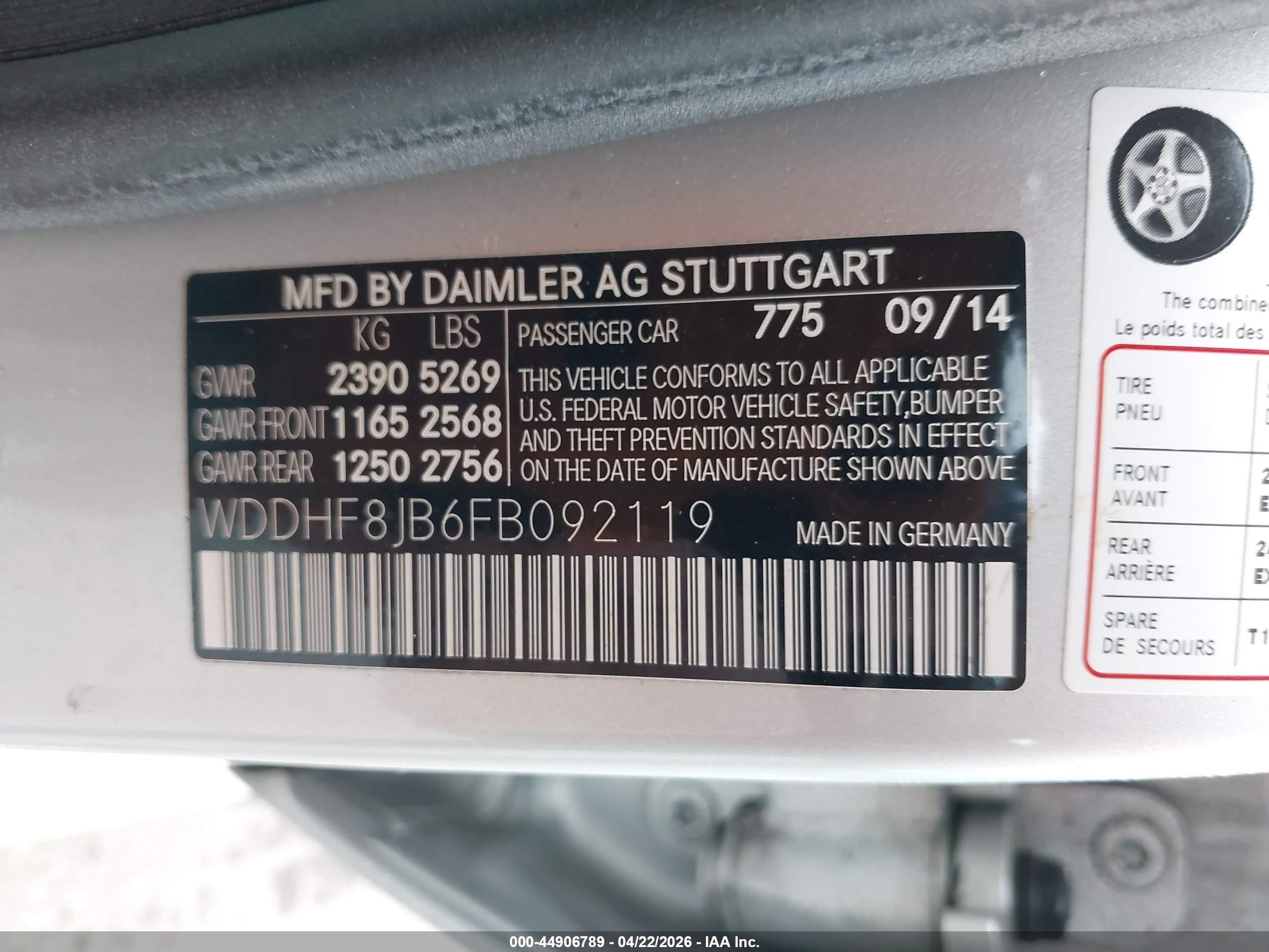 2015 Mercedes-benz E 350 4matic Silver vin: WDDHF8JB6FB092119