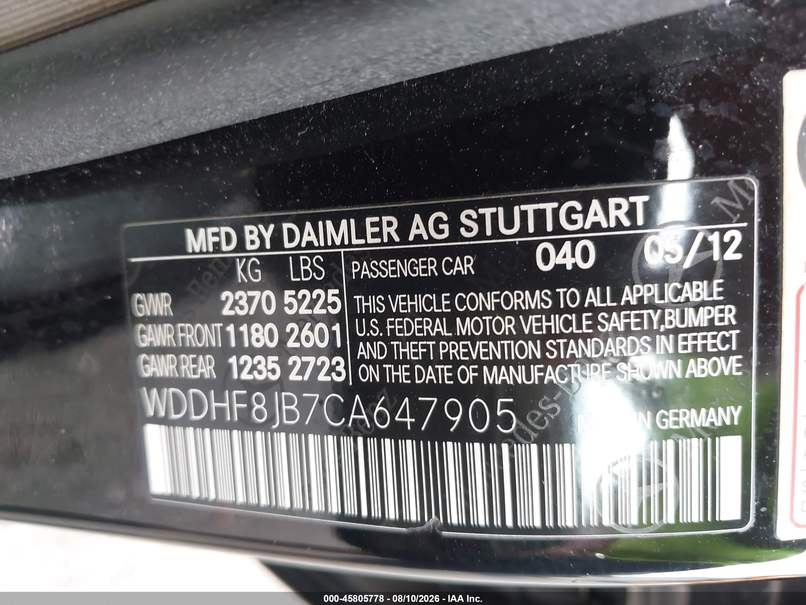 2012 Mercedes-benz E 350 4matic Black vin: WDDHF8JB7CA647905