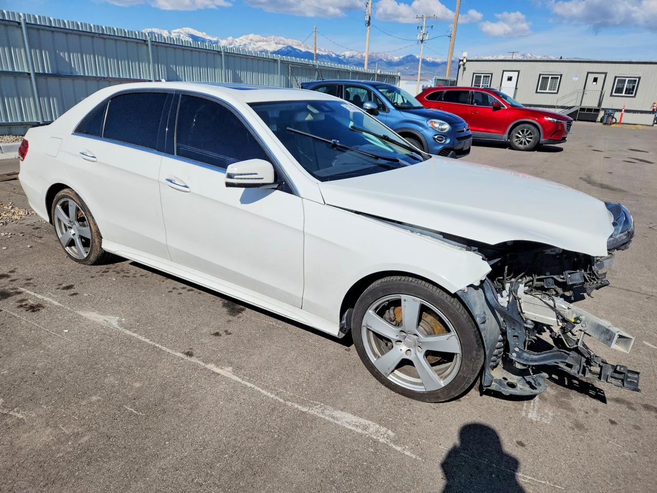 2014 Mercedes-benz E 350 4matic White vin: WDDHF8JB7EA795409