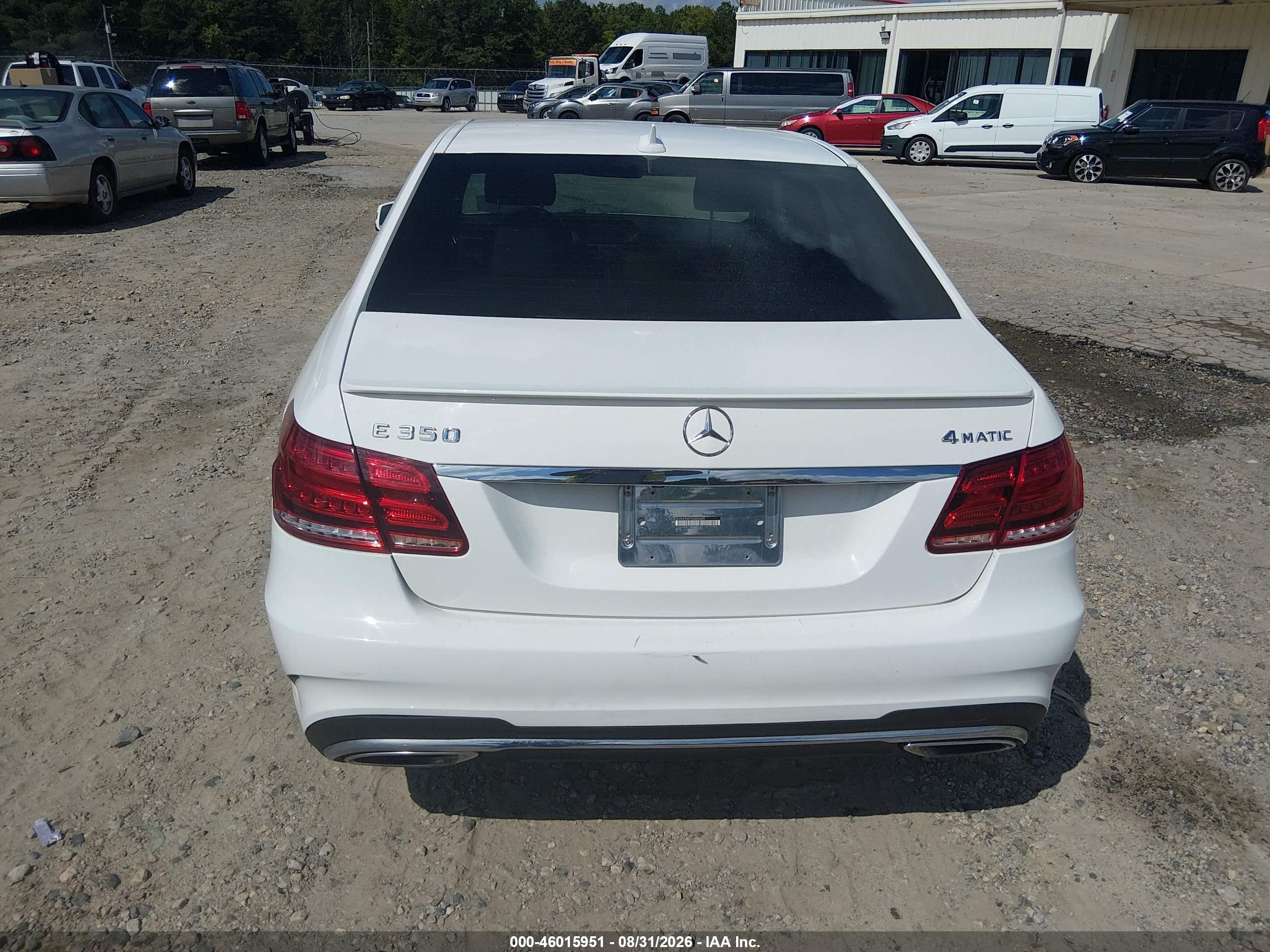 2014 Mercedes-benz E 350 4matic White vin: WDDHF8JB7EA886485