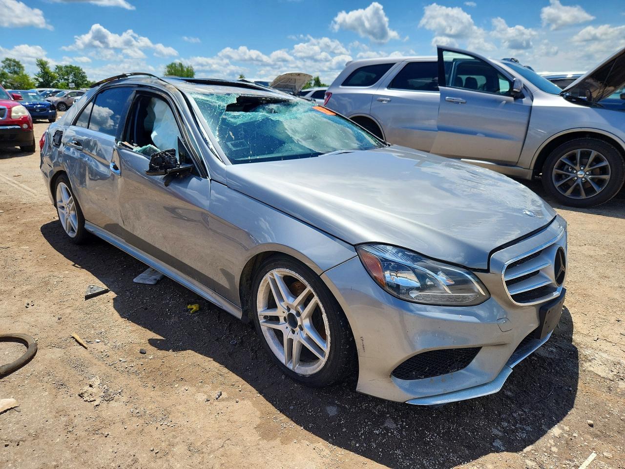 2014 Mercedes-benz E 350 4matic Silver vin: WDDHF8JB7EA981869