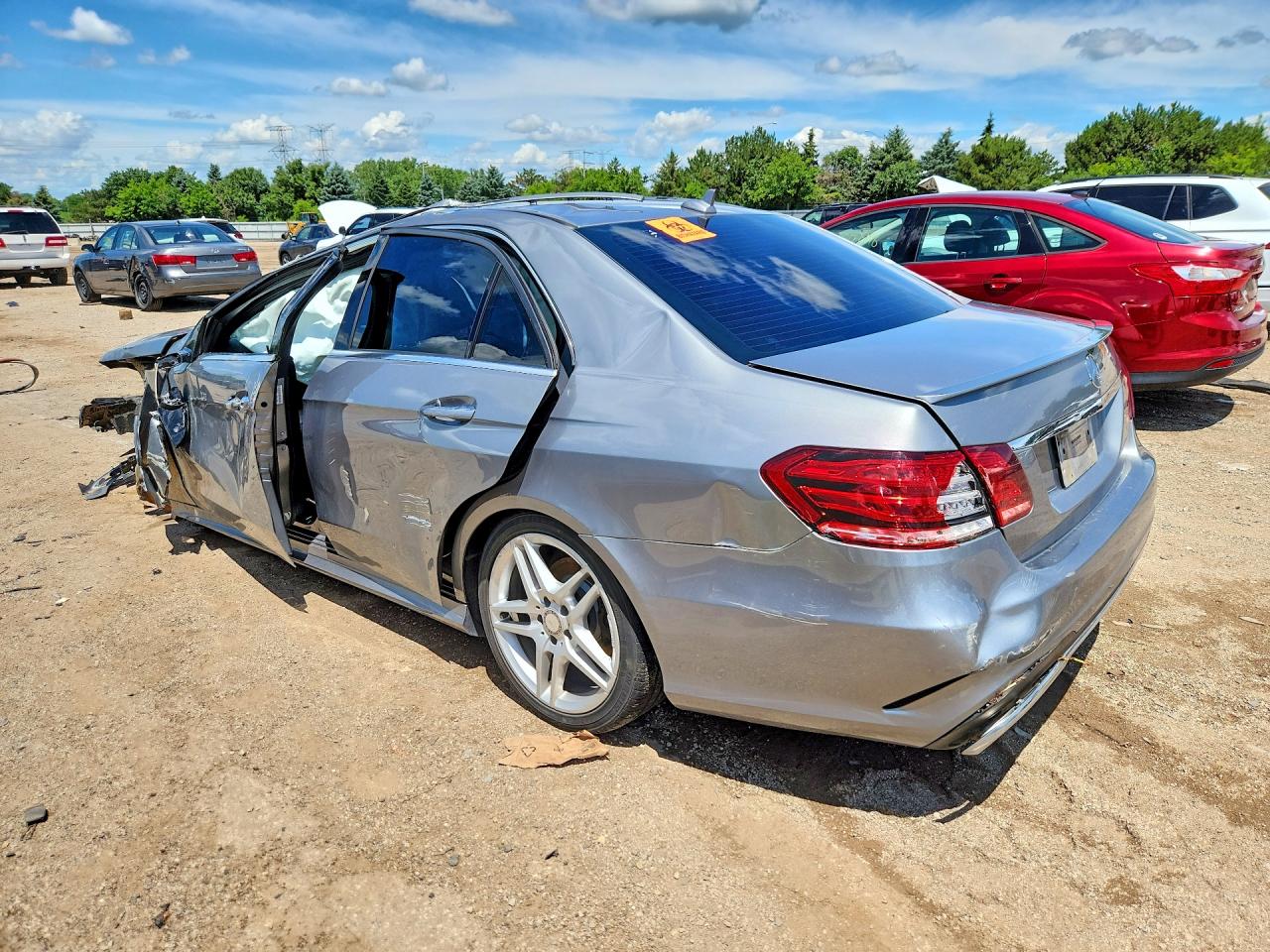 2014 Mercedes-benz E 350 4matic Silver vin: WDDHF8JB7EA981869