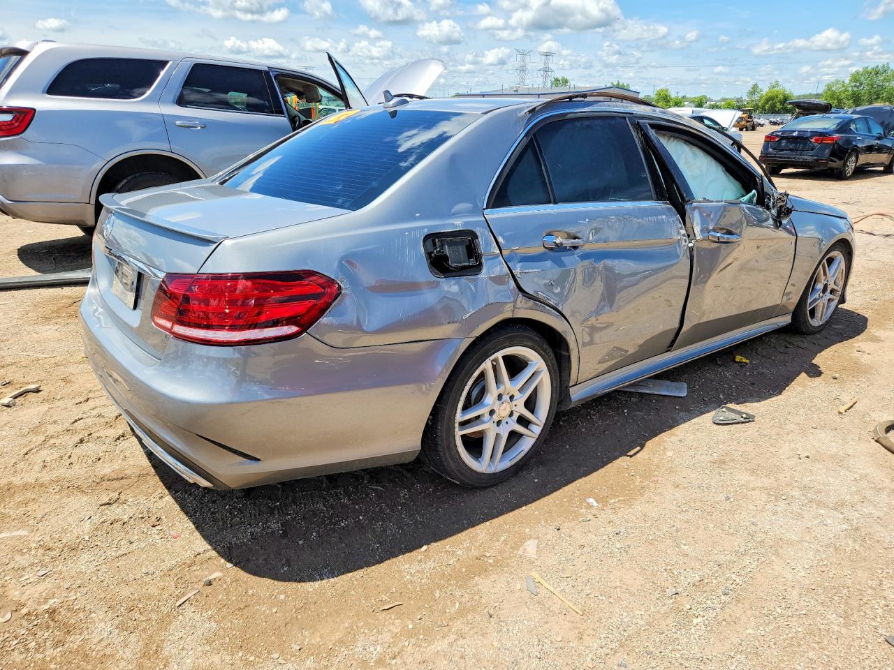 2014 Mercedes-benz E 350 4matic Silver vin: WDDHF8JB7EA981869