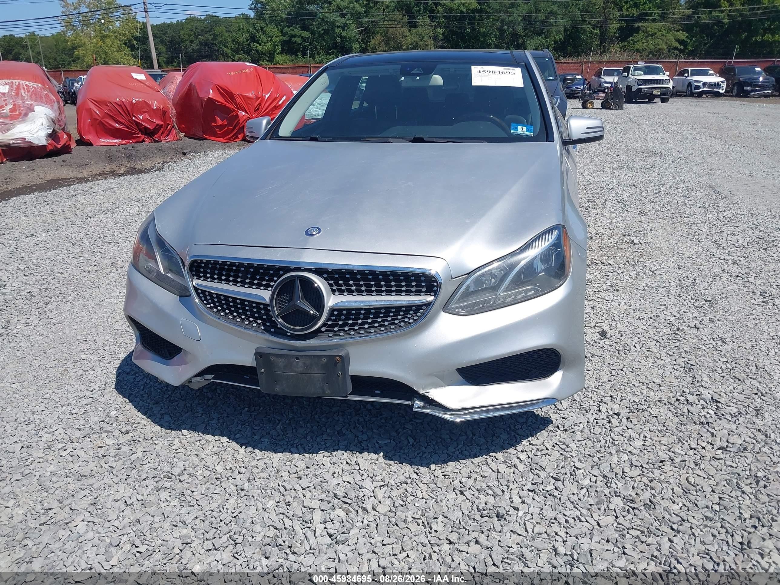 2014 Mercedes-benz E 350 4matic Silver vin: WDDHF8JB7EB026595