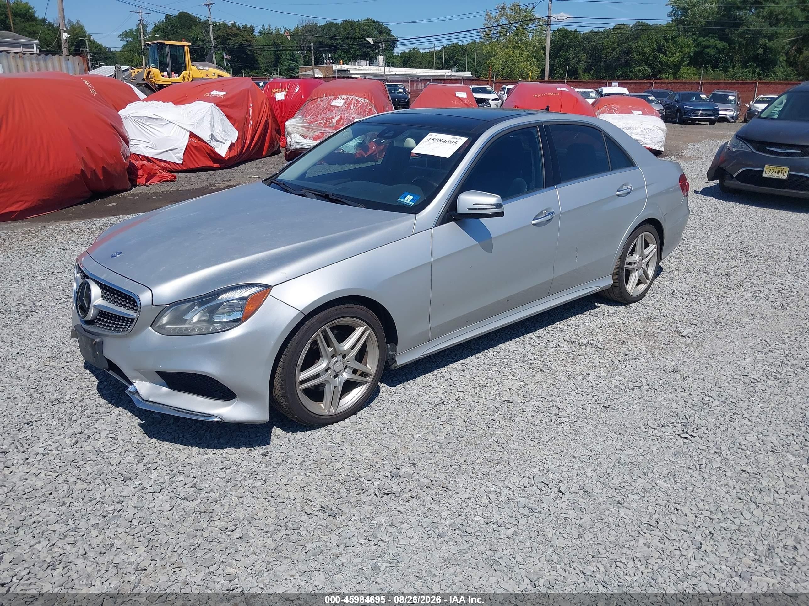 2014 Mercedes-benz E 350 4matic Silver vin: WDDHF8JB7EB026595
