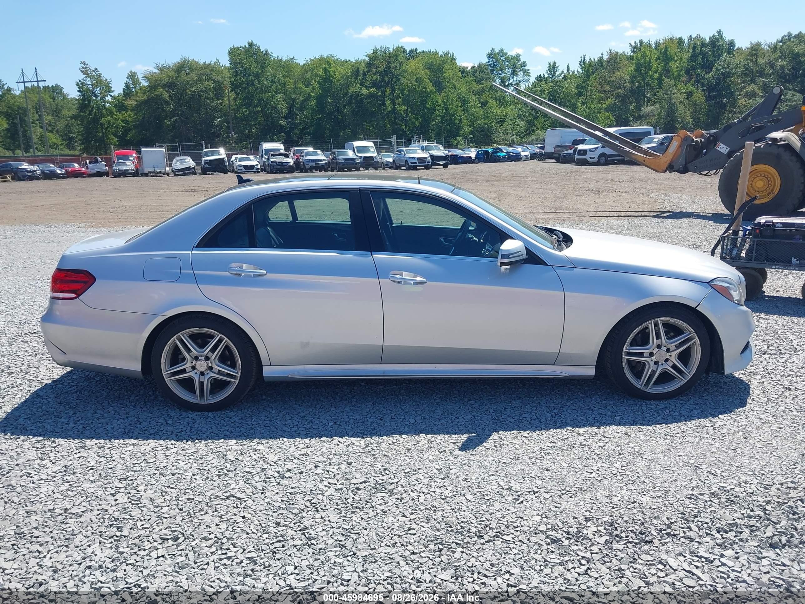 2014 Mercedes-benz E 350 4matic Silver vin: WDDHF8JB7EB026595
