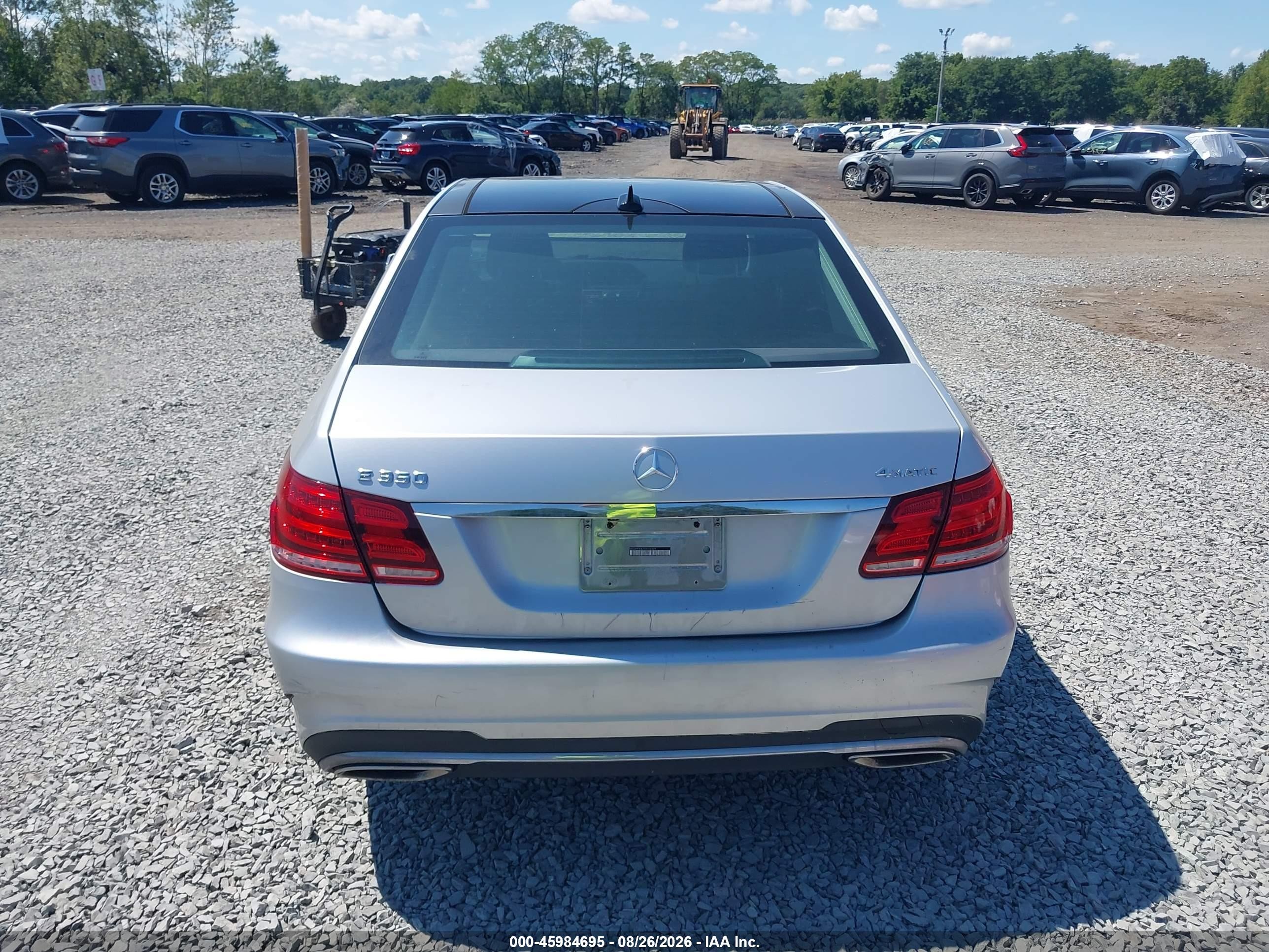2014 Mercedes-benz E 350 4matic Silver vin: WDDHF8JB7EB026595