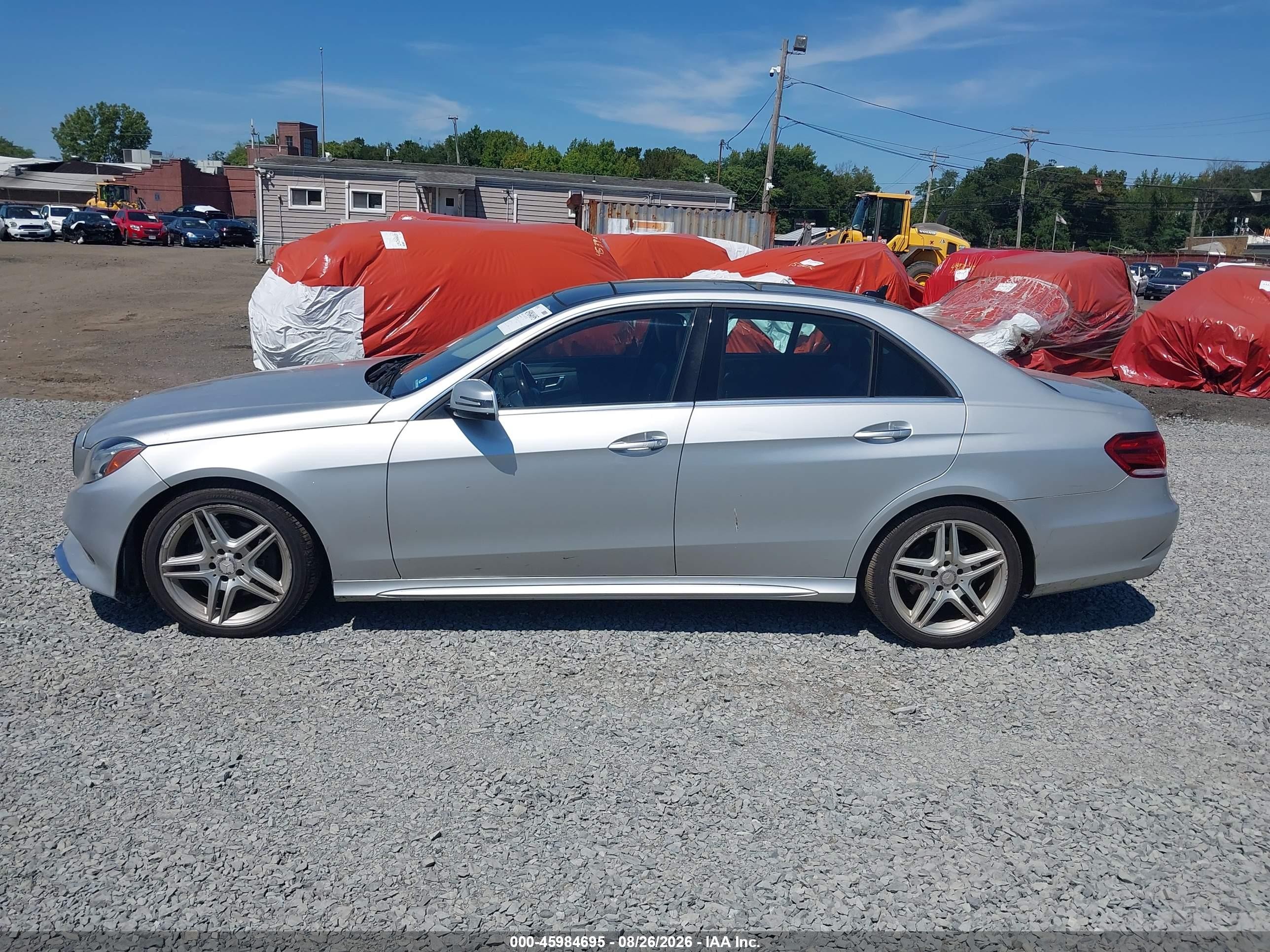 2014 Mercedes-benz E 350 4matic Silver vin: WDDHF8JB7EB026595