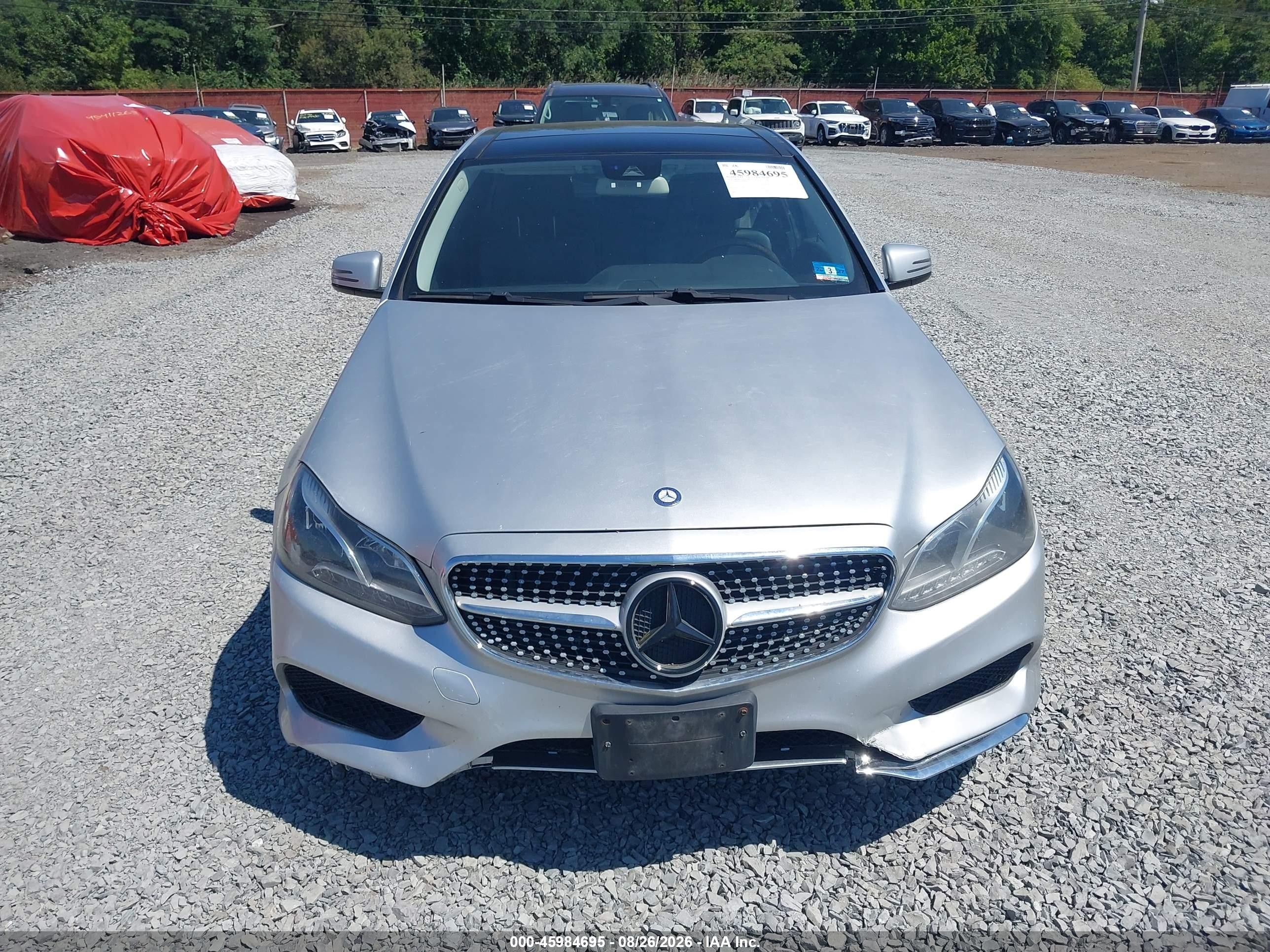 2014 Mercedes-benz E 350 4matic Silver vin: WDDHF8JB7EB026595