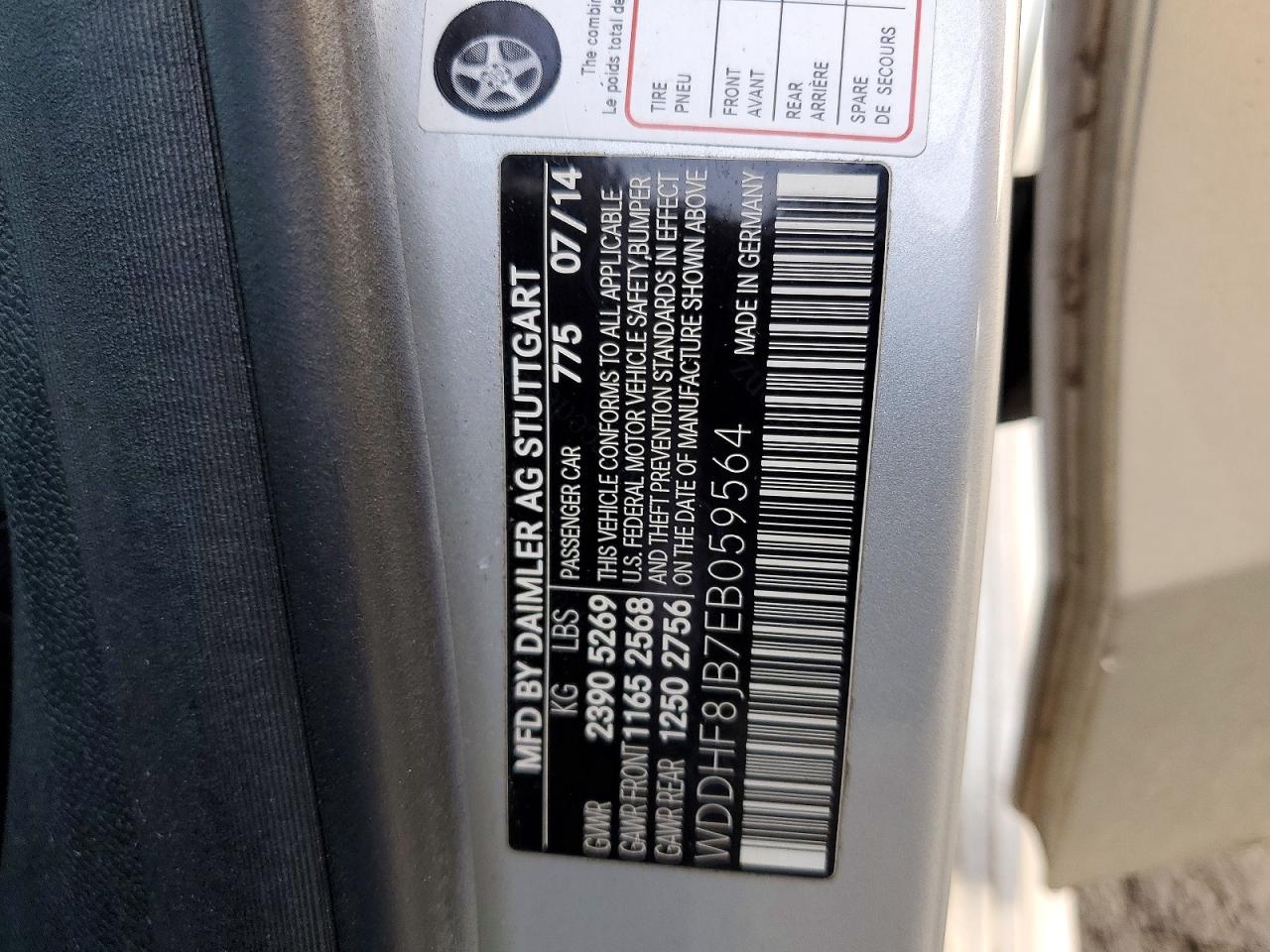 2014 Mercedes-benz E 350 4matic Silver vin: WDDHF8JB7EB059564