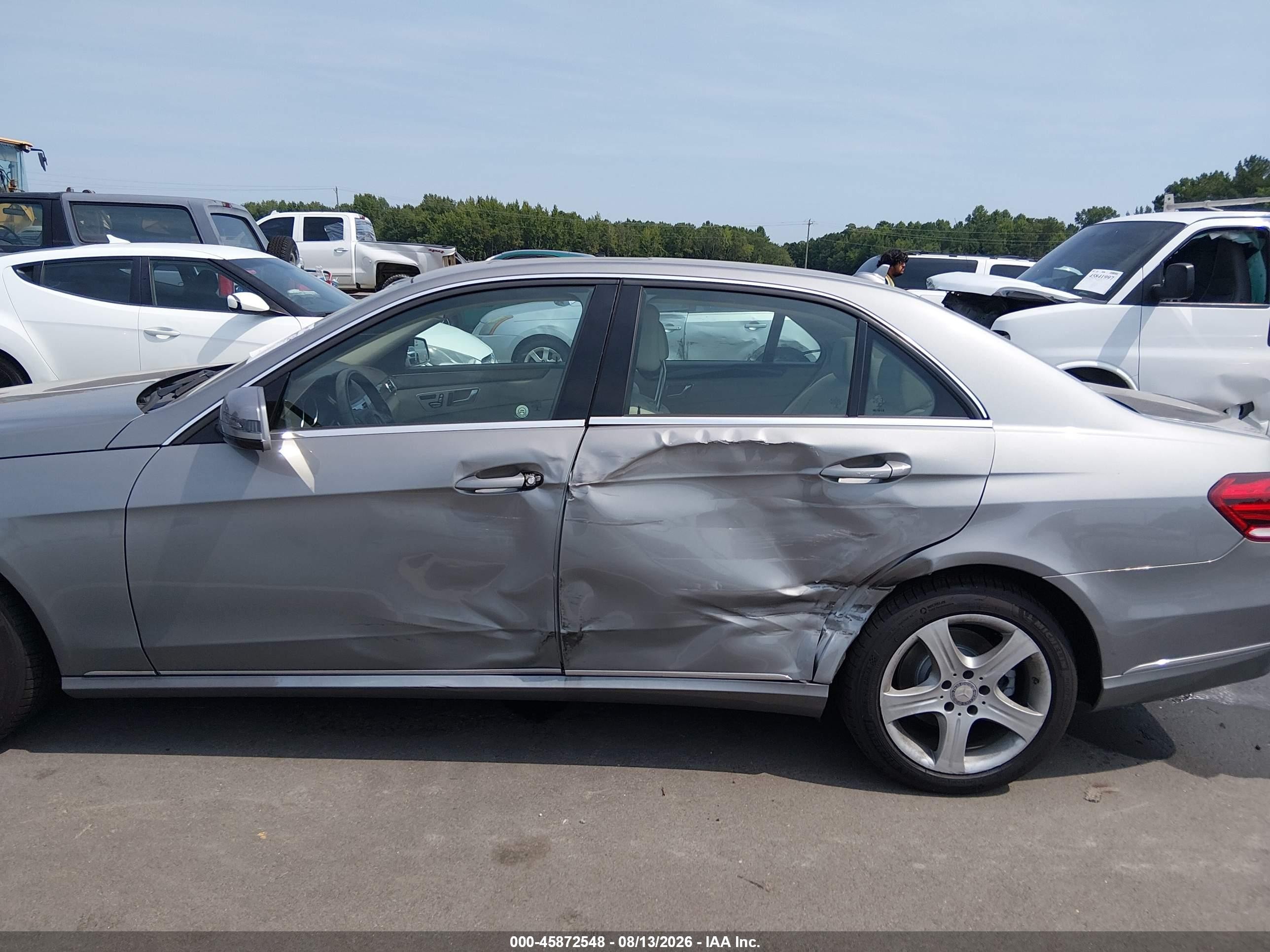 2015 Mercedes-benz E 350 4matic Silver vin: WDDHF8JB7FB093392