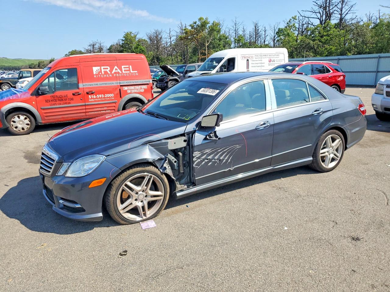 2013 Mercedes-benz E 350 4matic Gray vin: WDDHF8JB8DA694880
