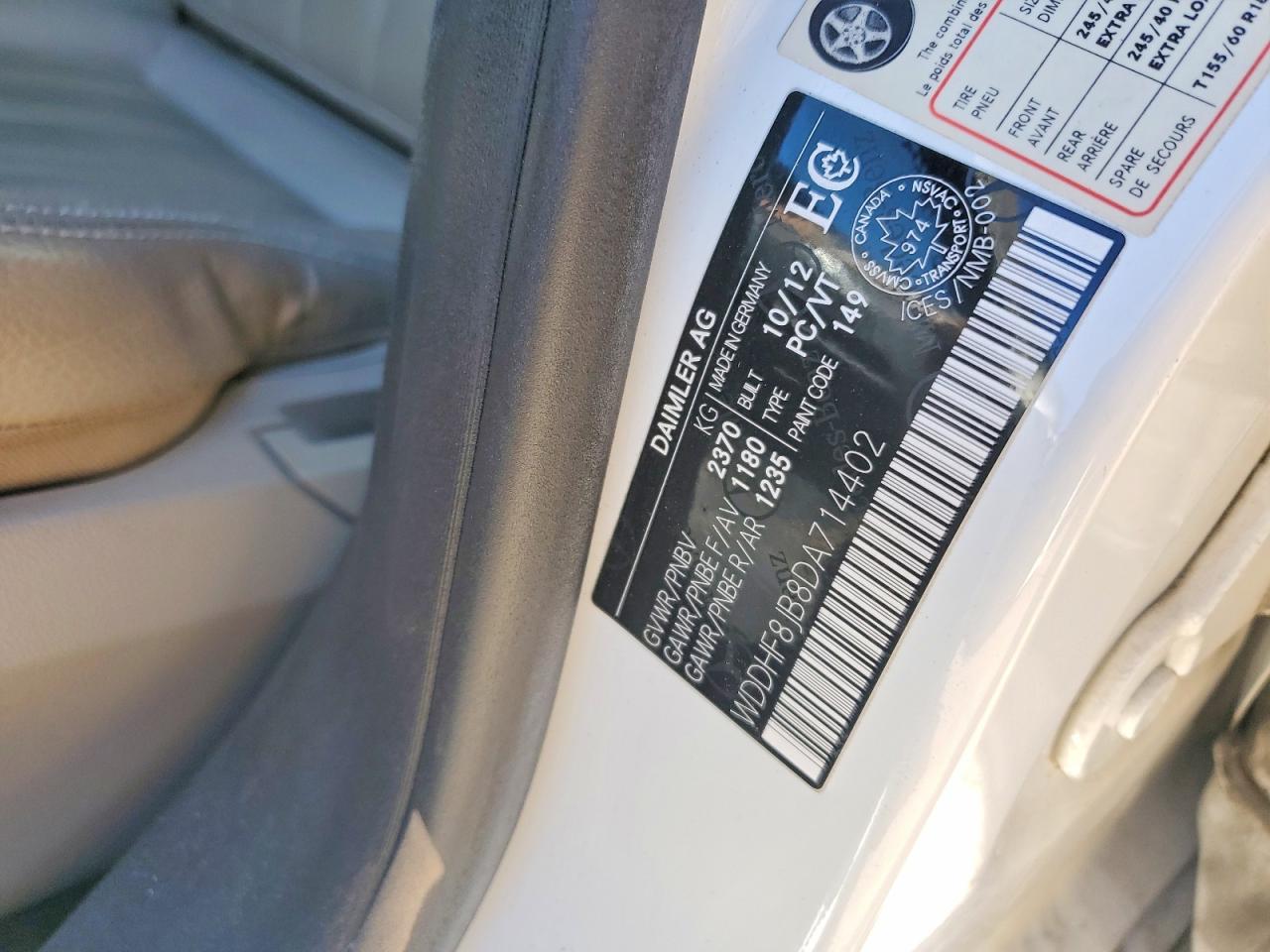 2013 Mercedes-benz E 350 4matic White vin: WDDHF8JB8DA714402
