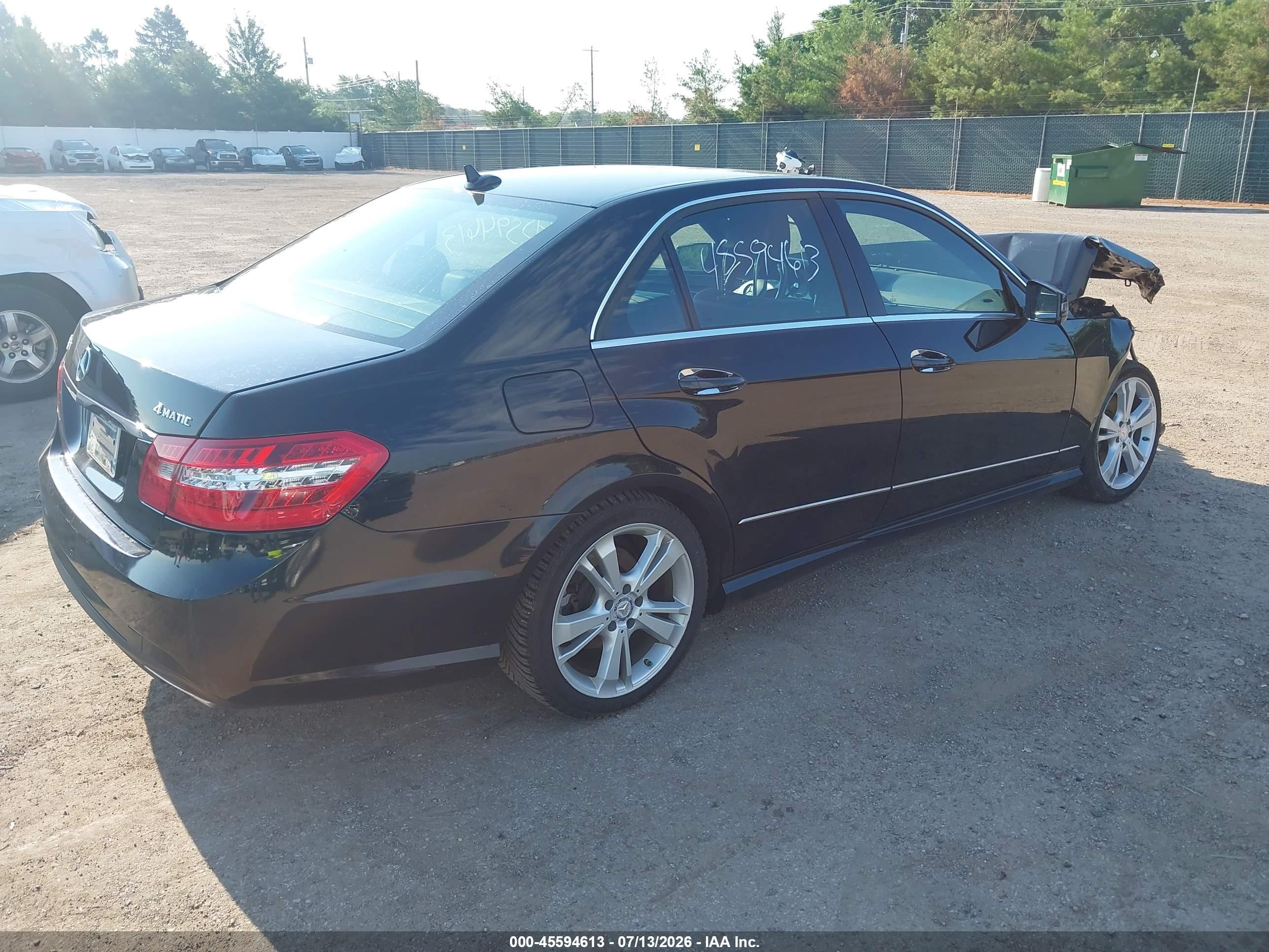 2013 Mercedes-benz E 350 4matic Black vin: WDDHF8JB8DA726176