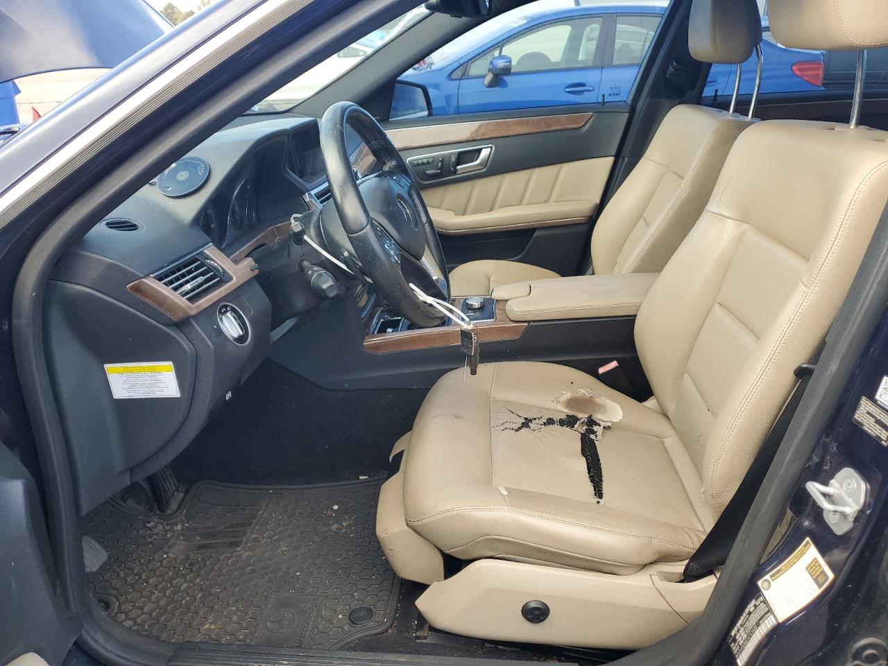 2013 Mercedes-benz E 350 4matic Blue vin: WDDHF8JB8DA753930