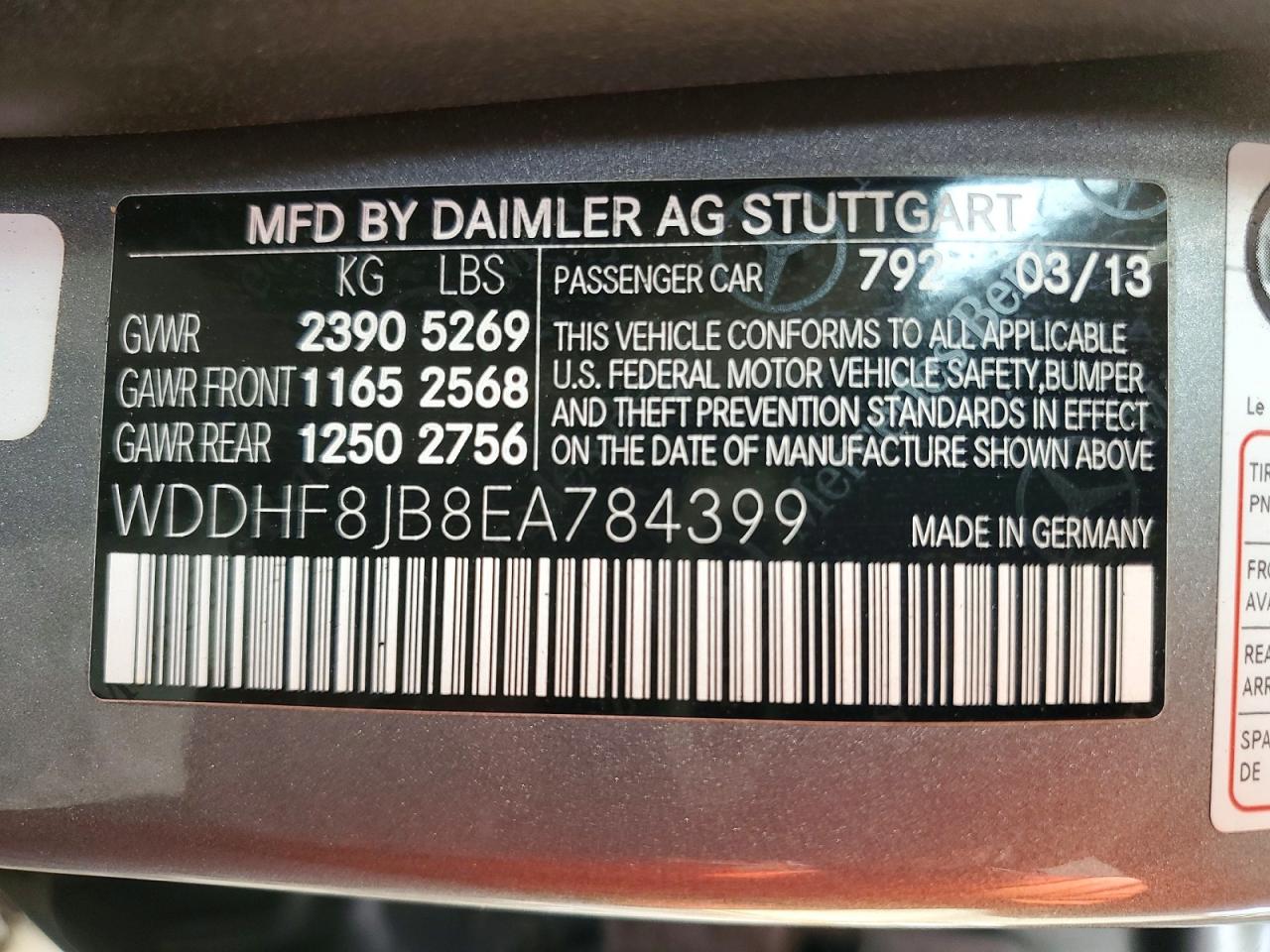 2014 Mercedes-benz E 350 4matic Gray vin: WDDHF8JB8EA784399