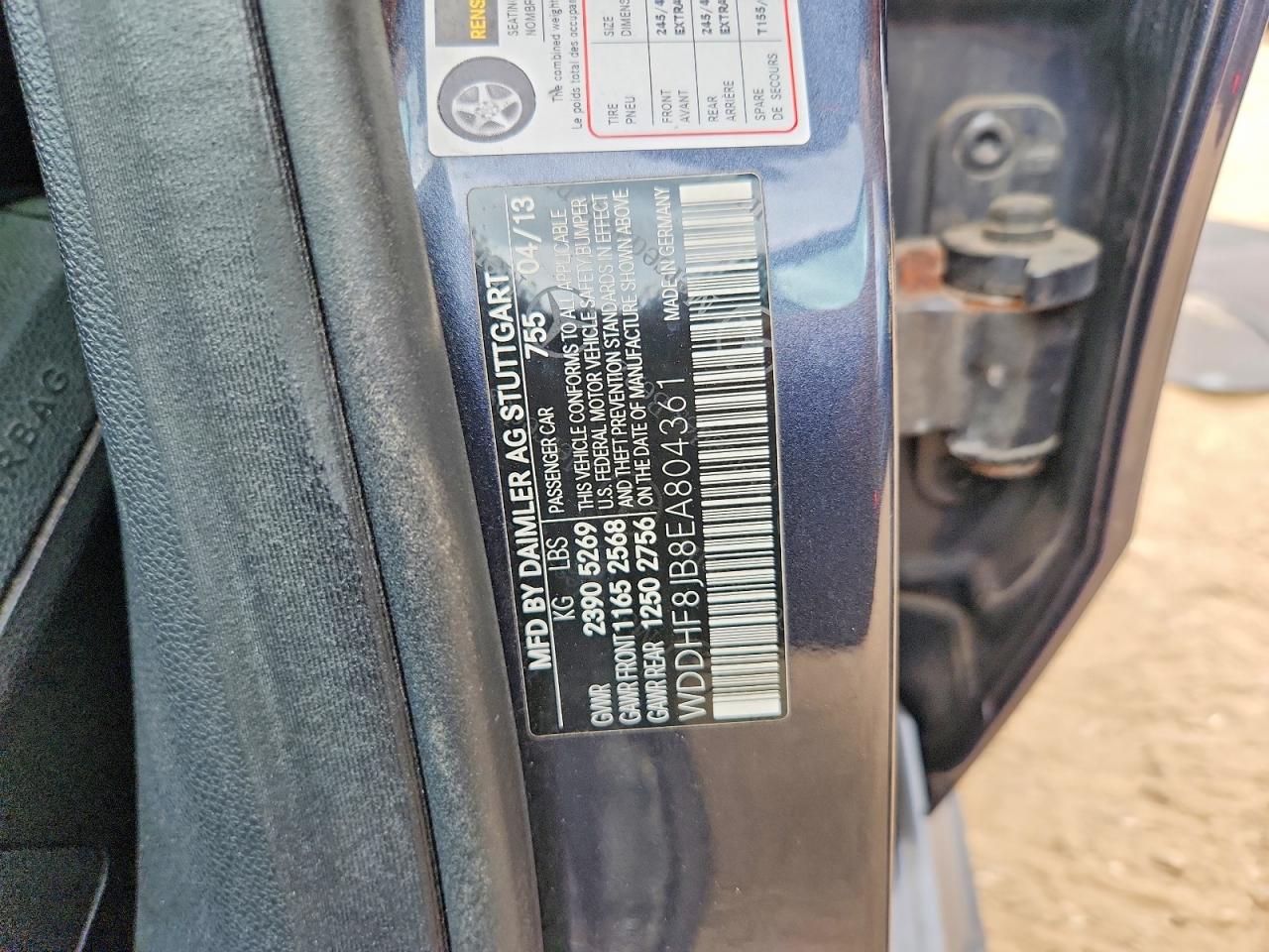 2014 Mercedes-benz E 350 4matic Charcoal vin: WDDHF8JB8EA804361