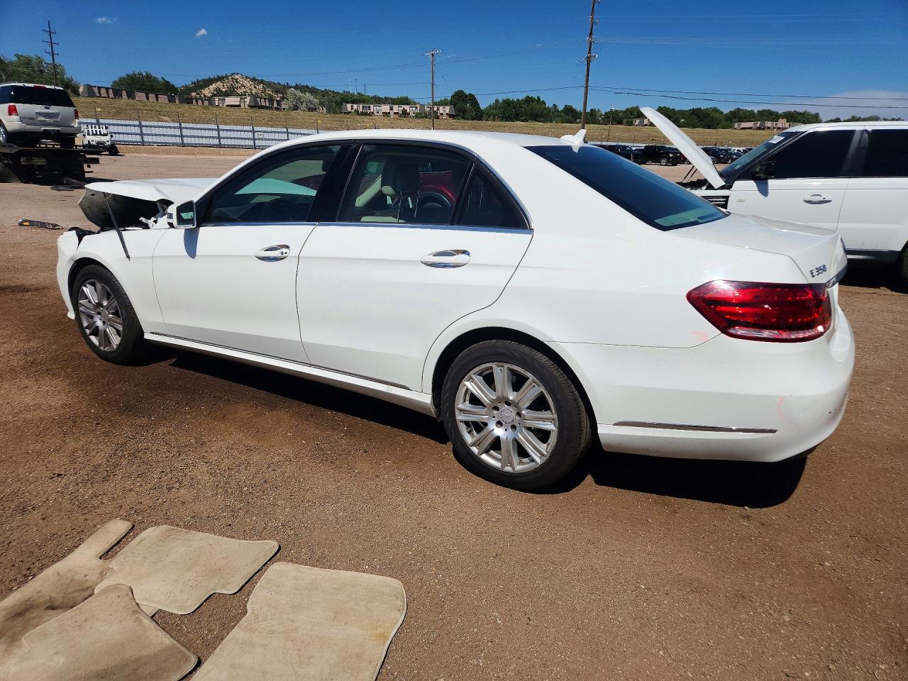 2014 Mercedes-benz E 350 4matic White vin: WDDHF8JB8EA976499