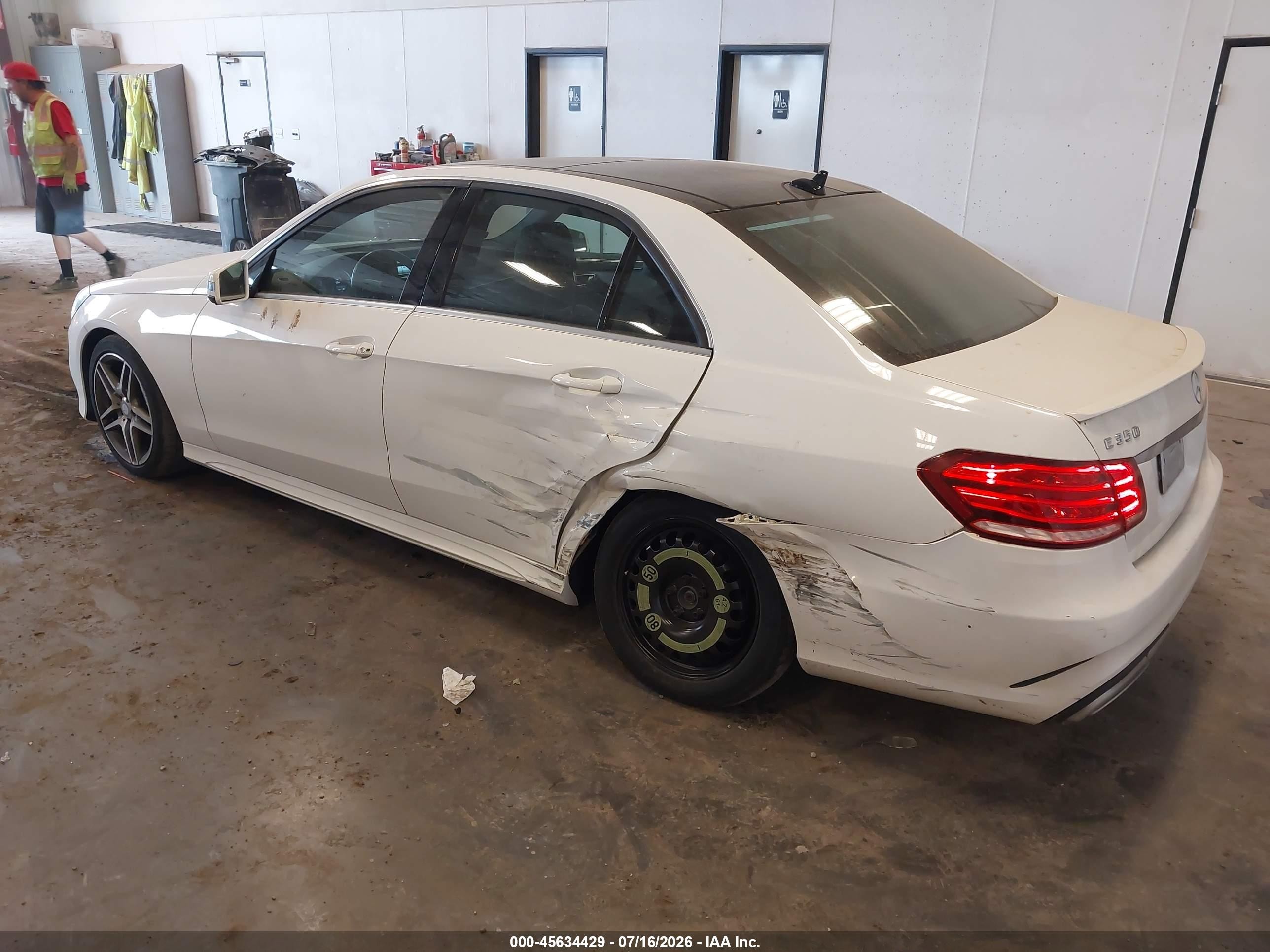 2014 Mercedes-benz E 350 4matic White vin: WDDHF8JB8EA987969