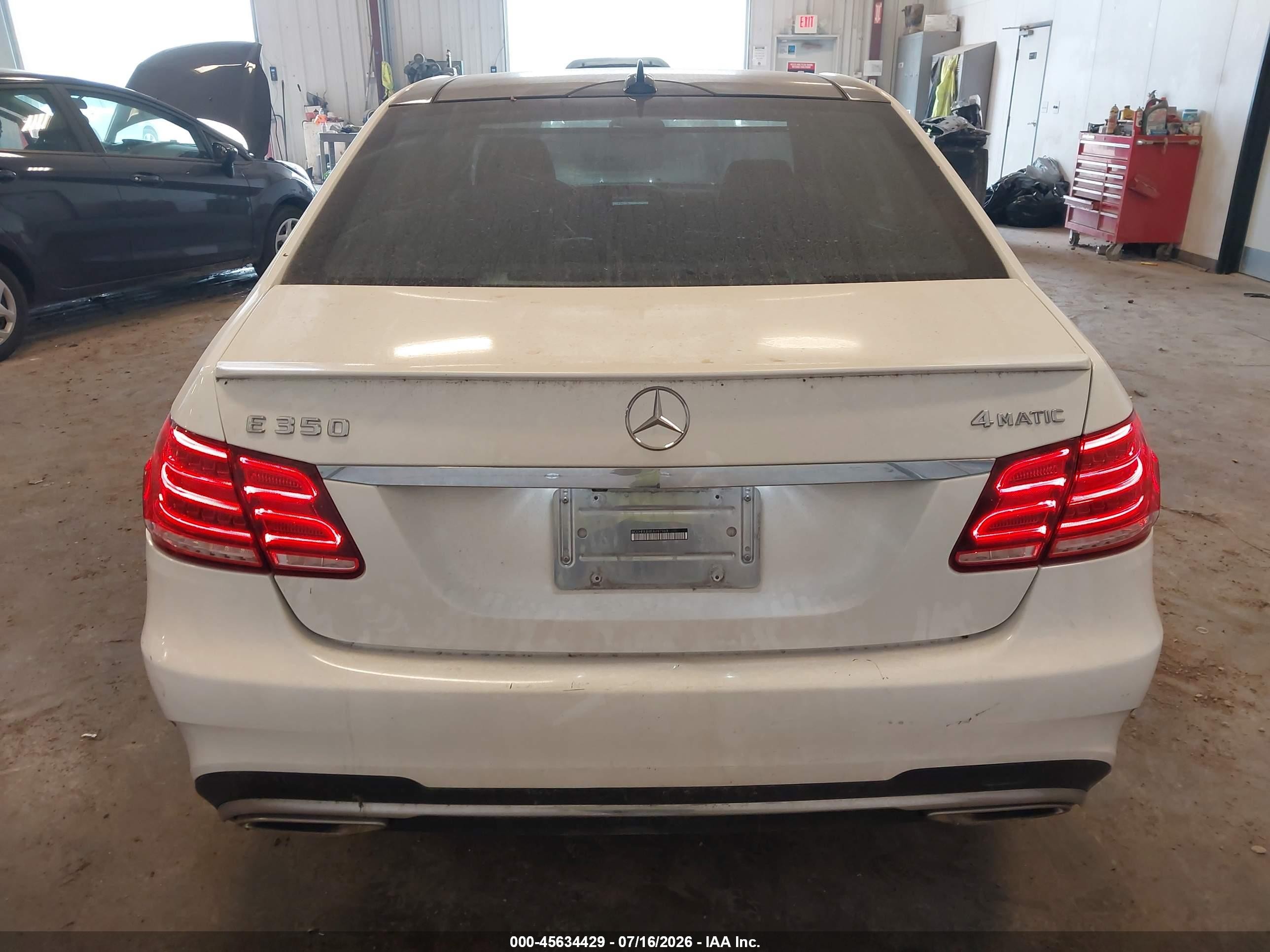 2014 Mercedes-benz E 350 4matic White vin: WDDHF8JB8EA987969