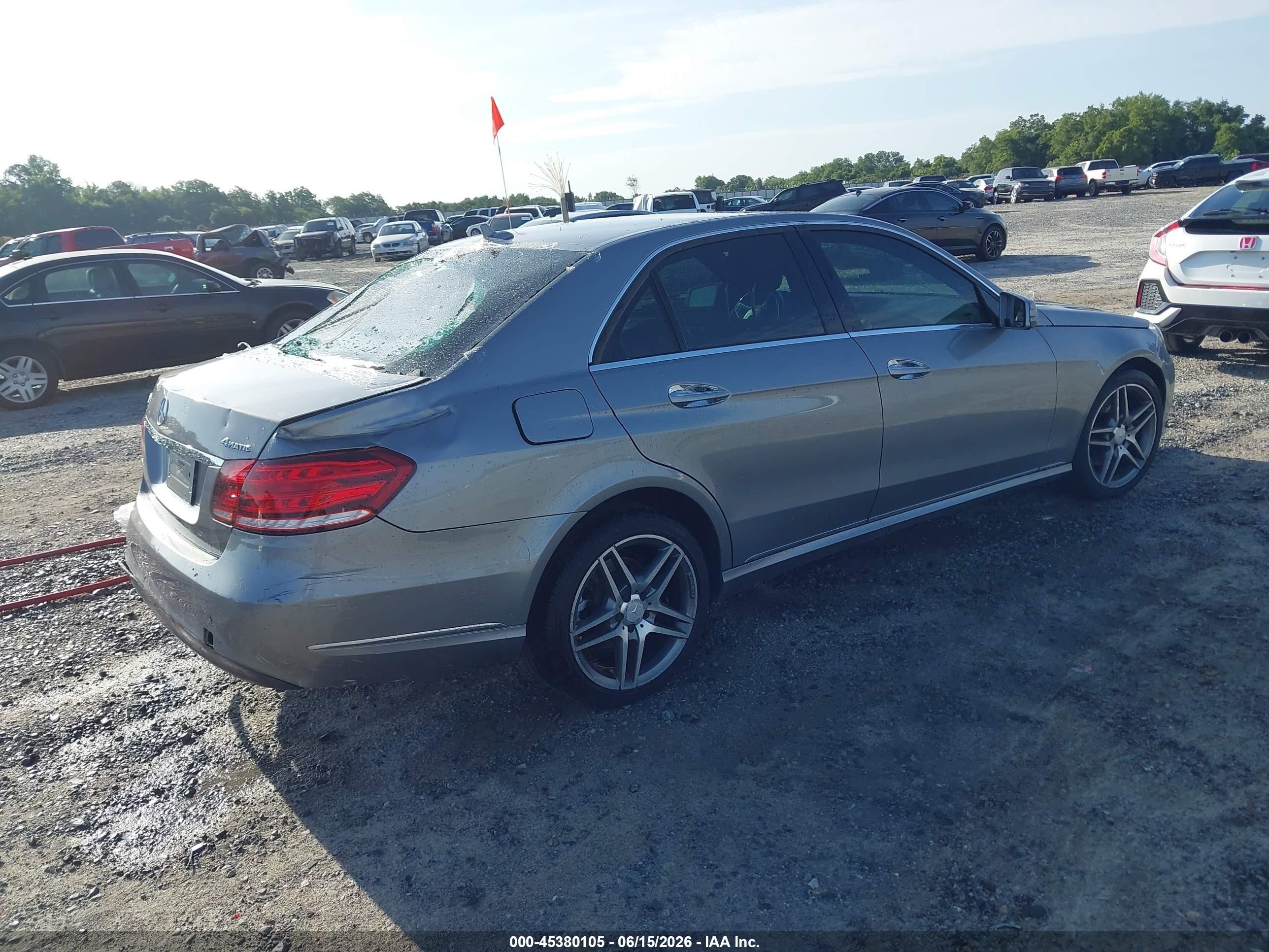 2014 Mercedes-benz E 350 4matic Серый vin: WDDHF8JB8EB017906