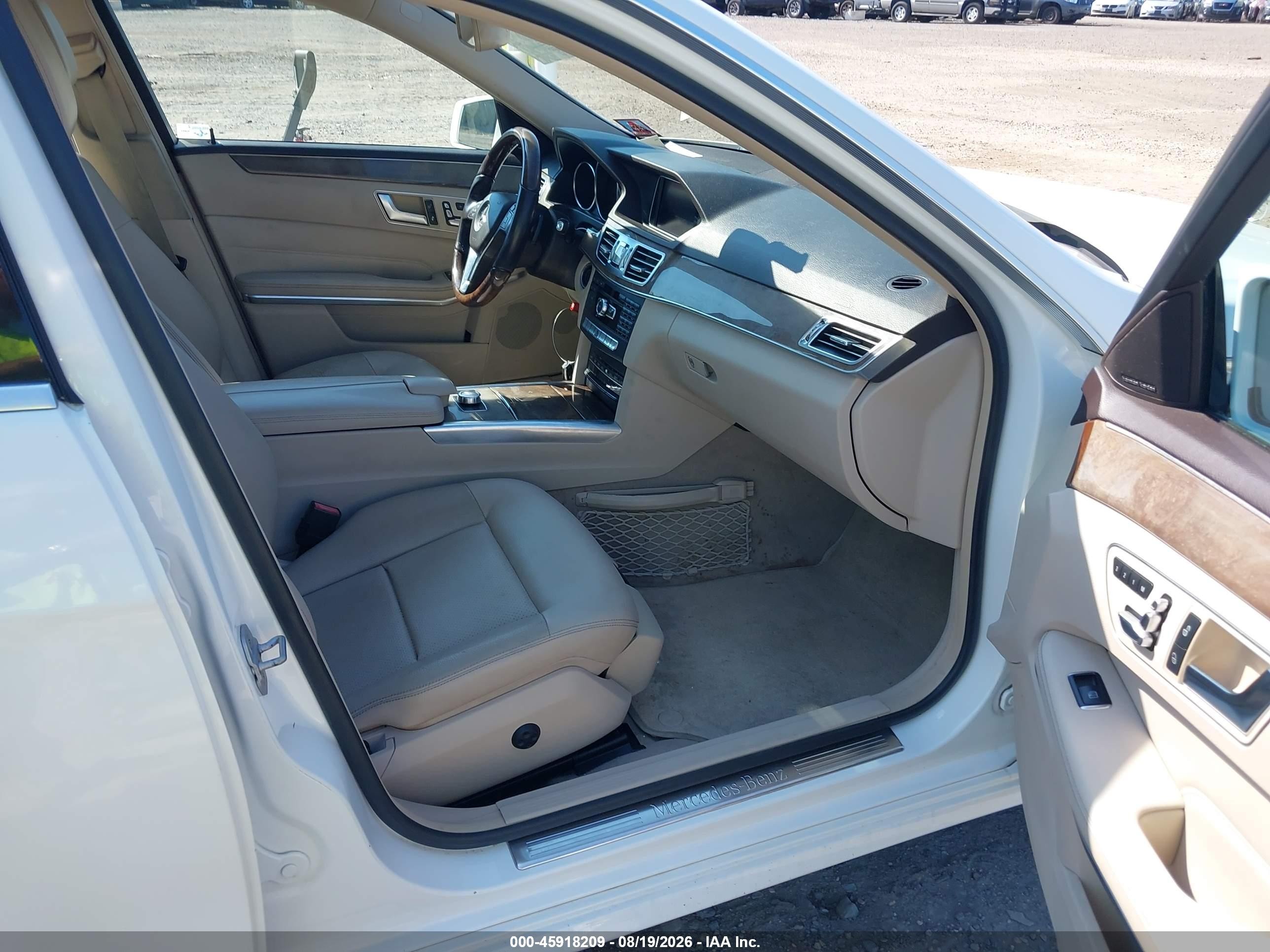 2014 Mercedes-benz E 350 4matic White vin: WDDHF8JB8EB028291