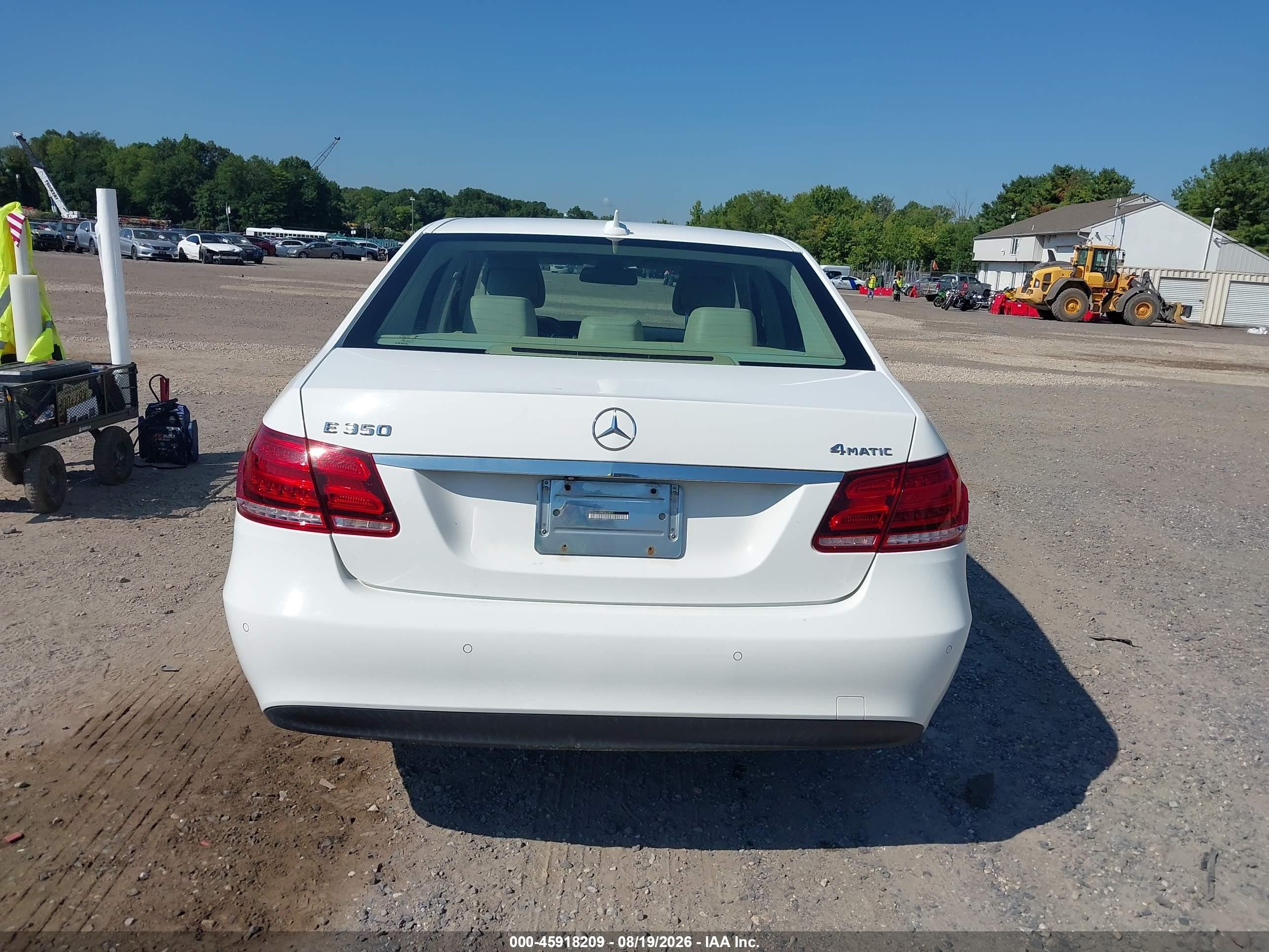 2014 Mercedes-benz E 350 4matic White vin: WDDHF8JB8EB028291