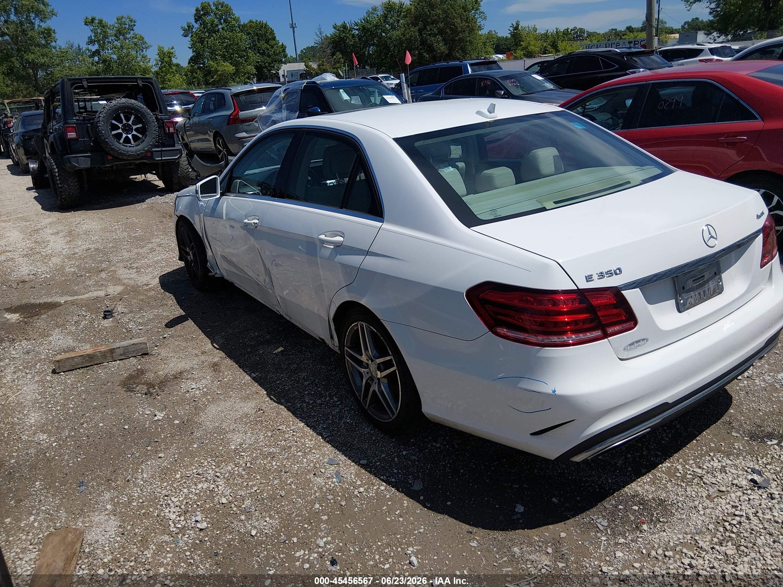 2014 Mercedes-benz E 350 4matic White vin: WDDHF8JB8EB030350