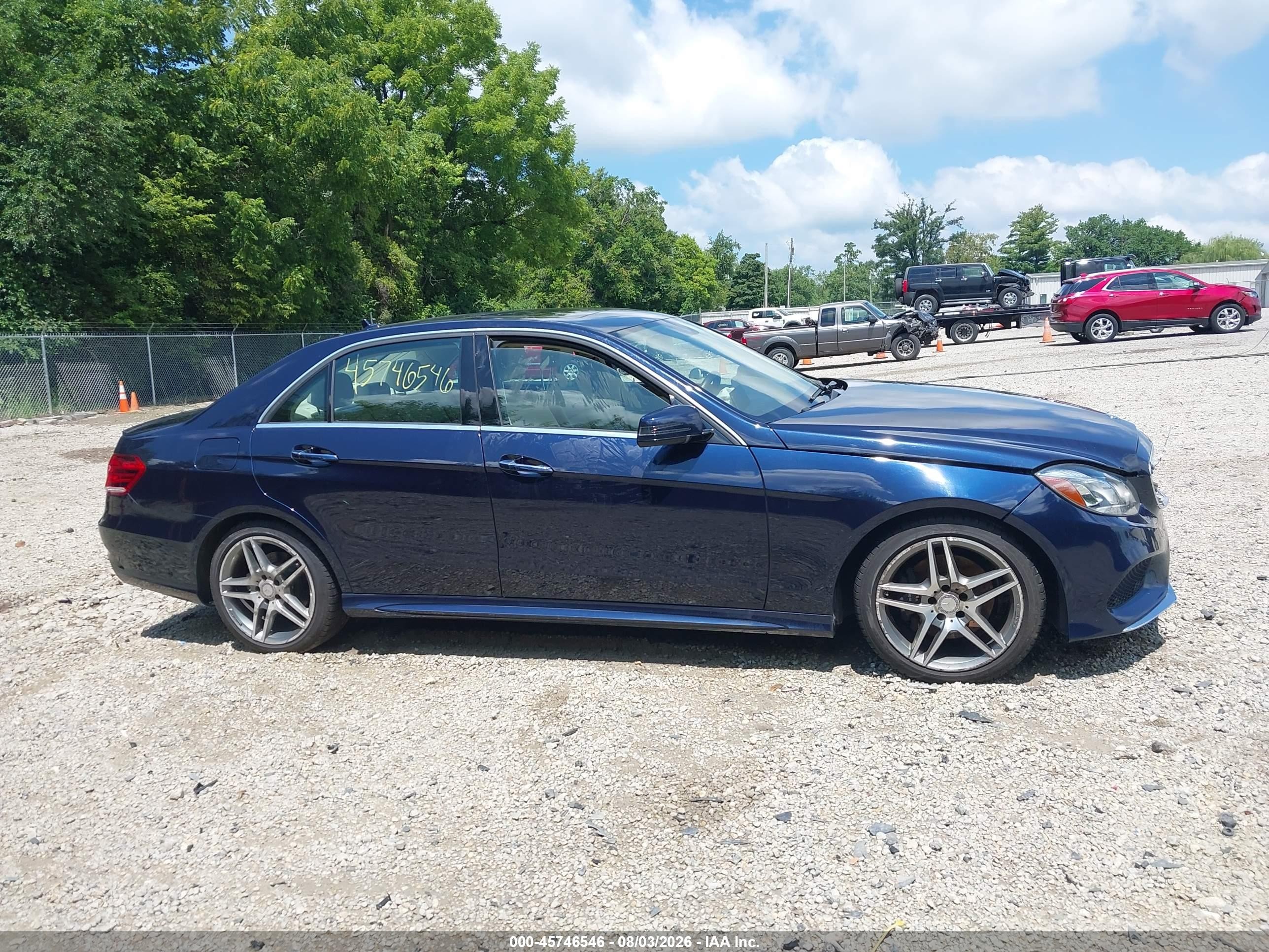 2015 Mercedes-benz E 350 4matic Blue vin: WDDHF8JB8FB110586