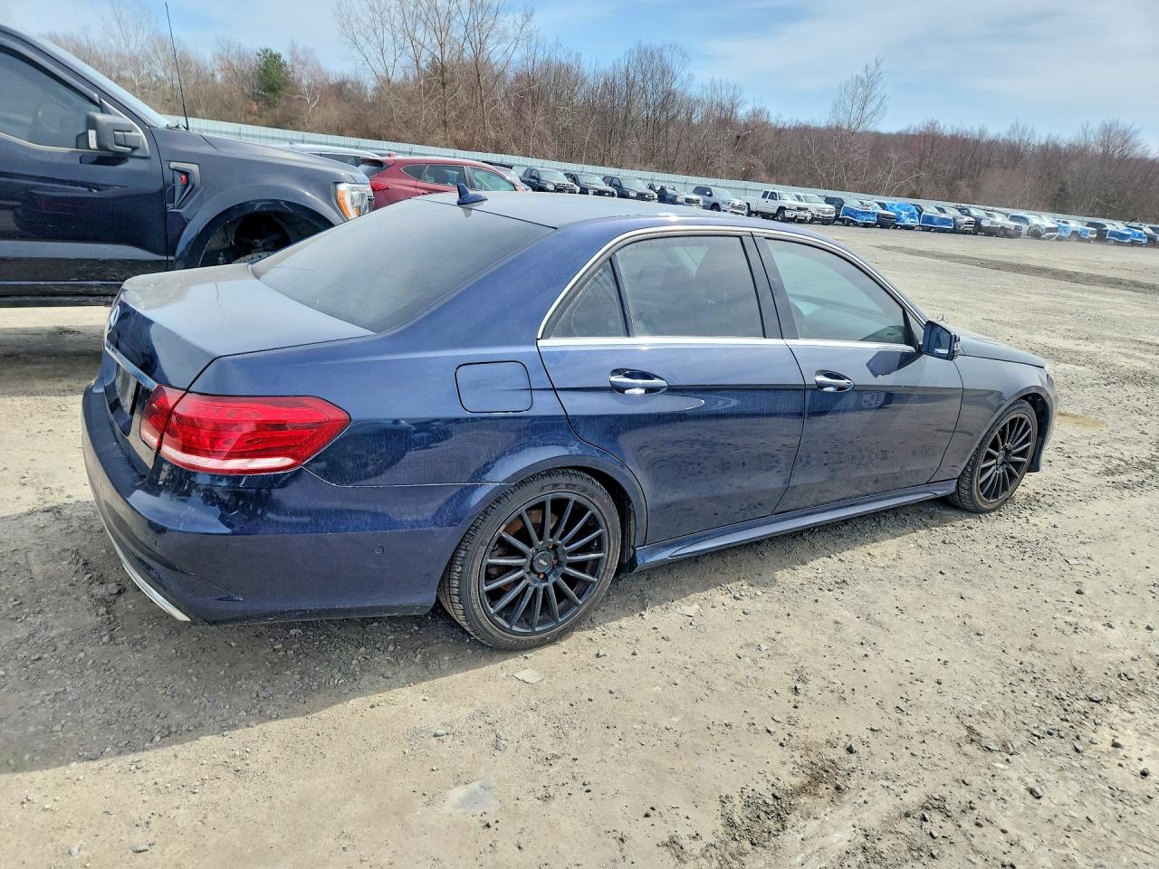 2015 Mercedes-benz E 350 4matic Синий vin: WDDHF8JB8FB120812