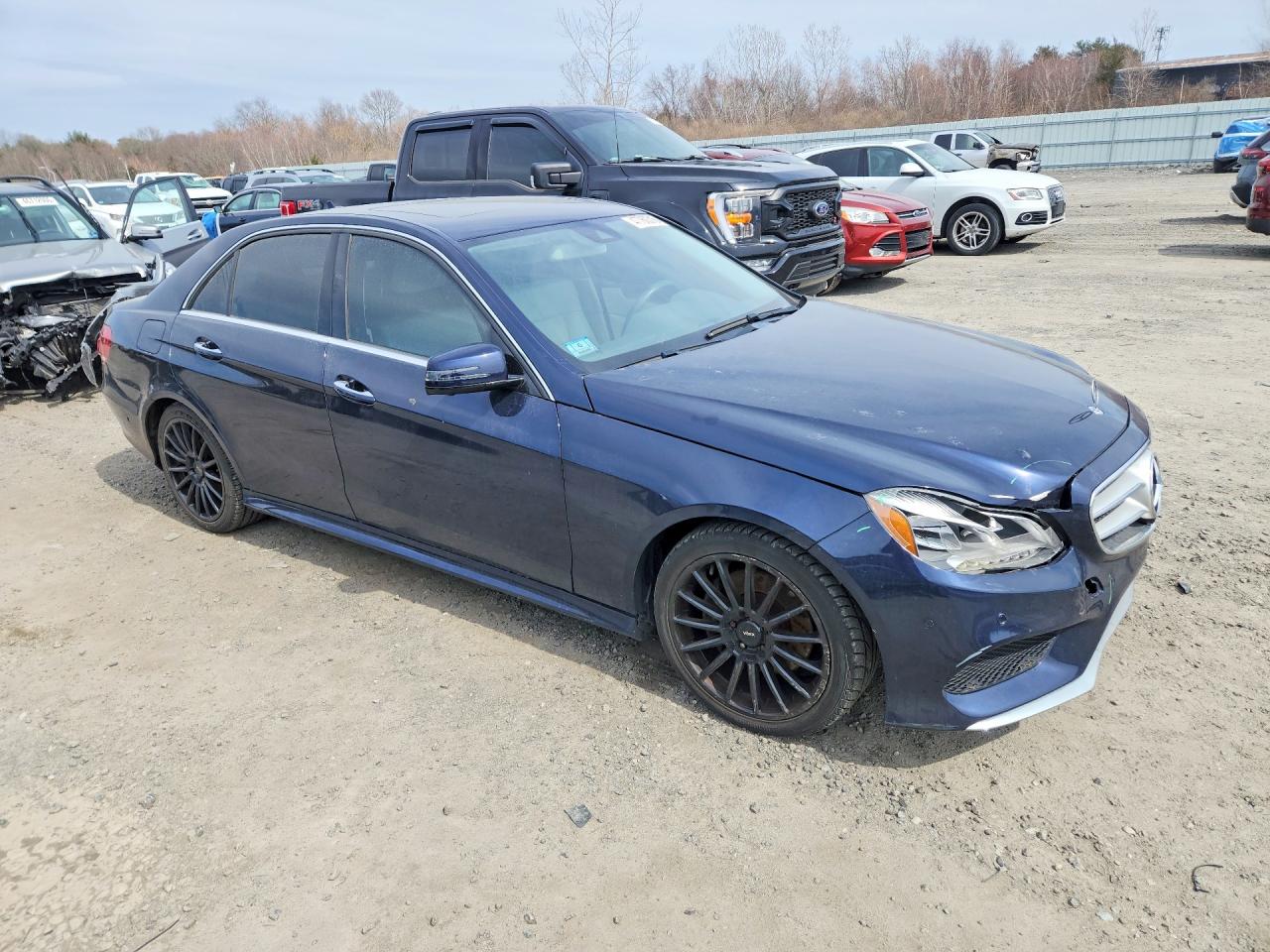 2015 Mercedes-benz E 350 4matic Синий vin: WDDHF8JB8FB120812