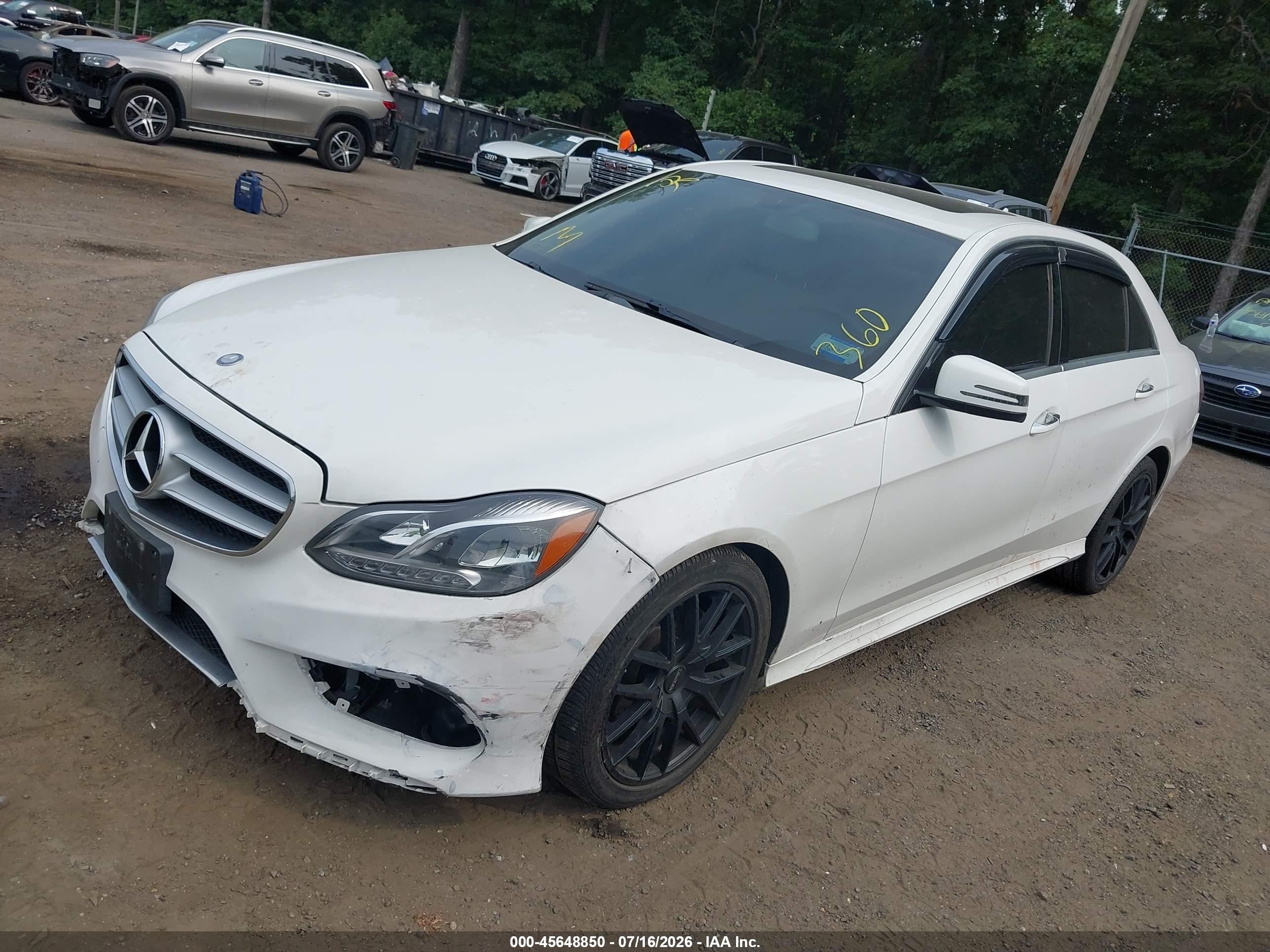 2015 Mercedes-benz E 350 4matic White vin: WDDHF8JB8FB122480