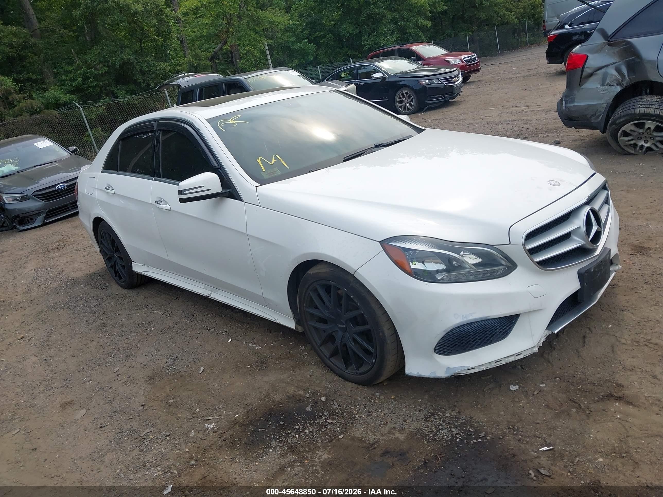 2015 Mercedes-benz E 350 4matic White vin: WDDHF8JB8FB122480