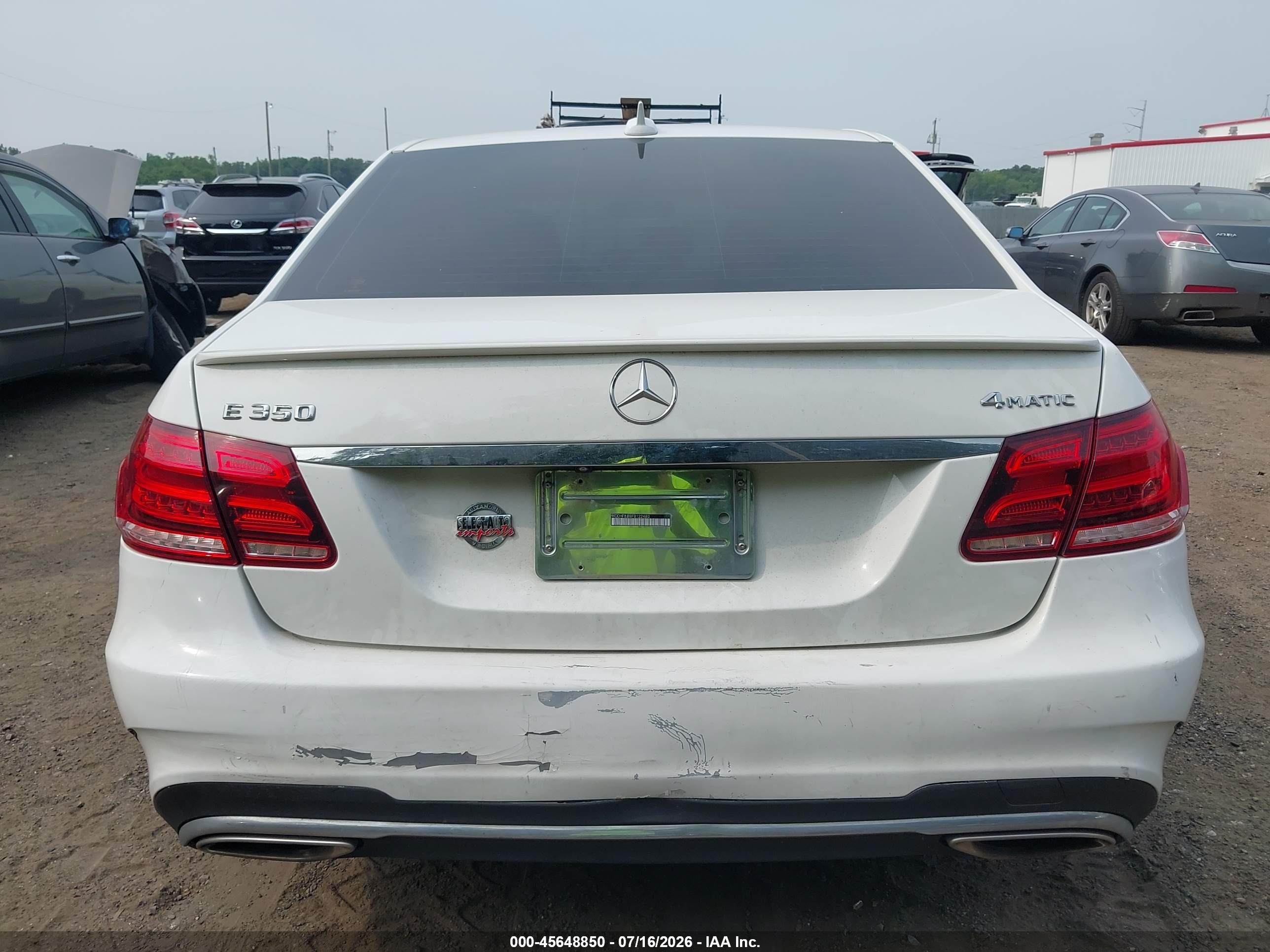 2015 Mercedes-benz E 350 4matic White vin: WDDHF8JB8FB122480