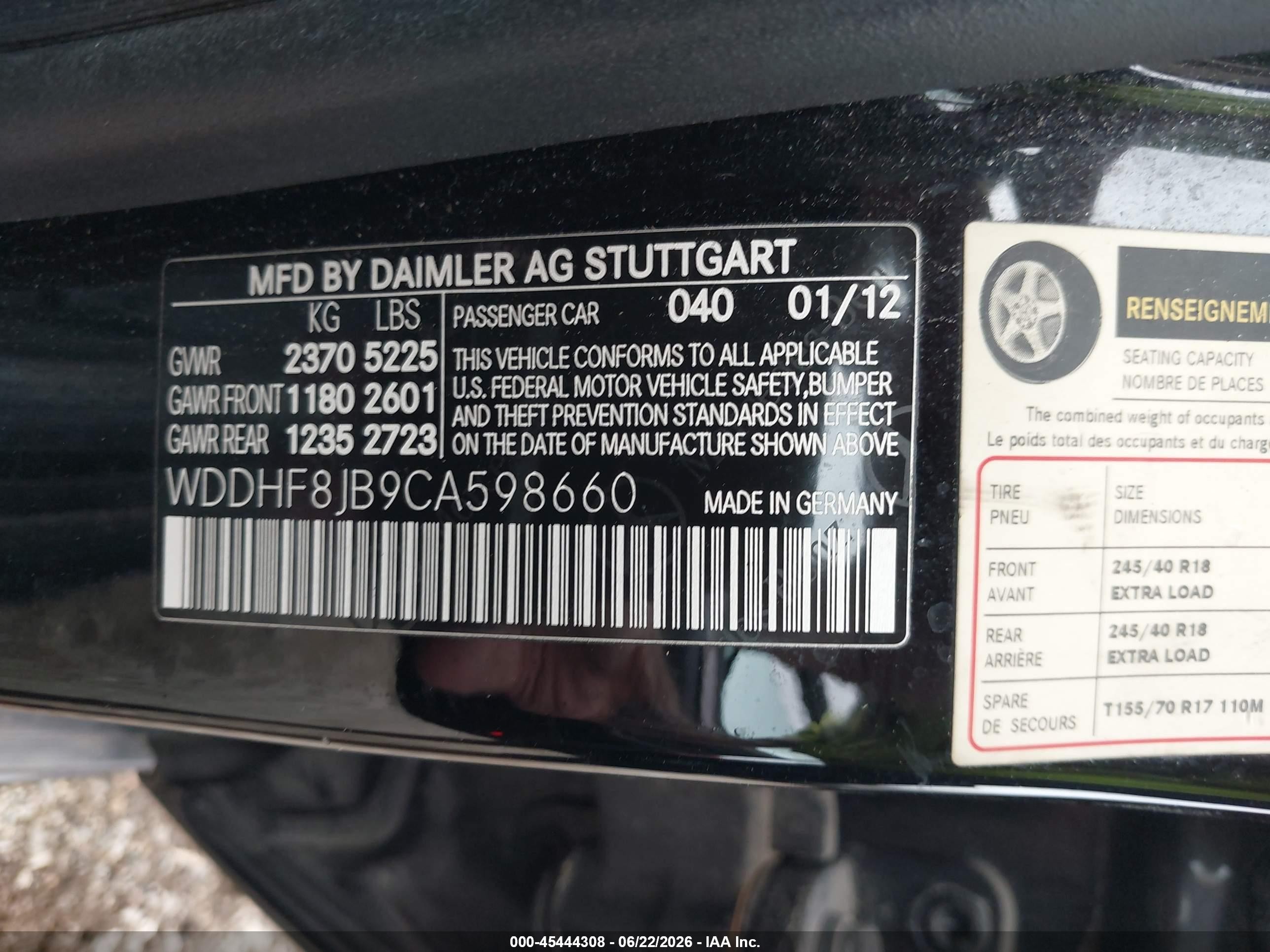 2012 Mercedes-benz E 350 4matic Black vin: WDDHF8JB9CA598660