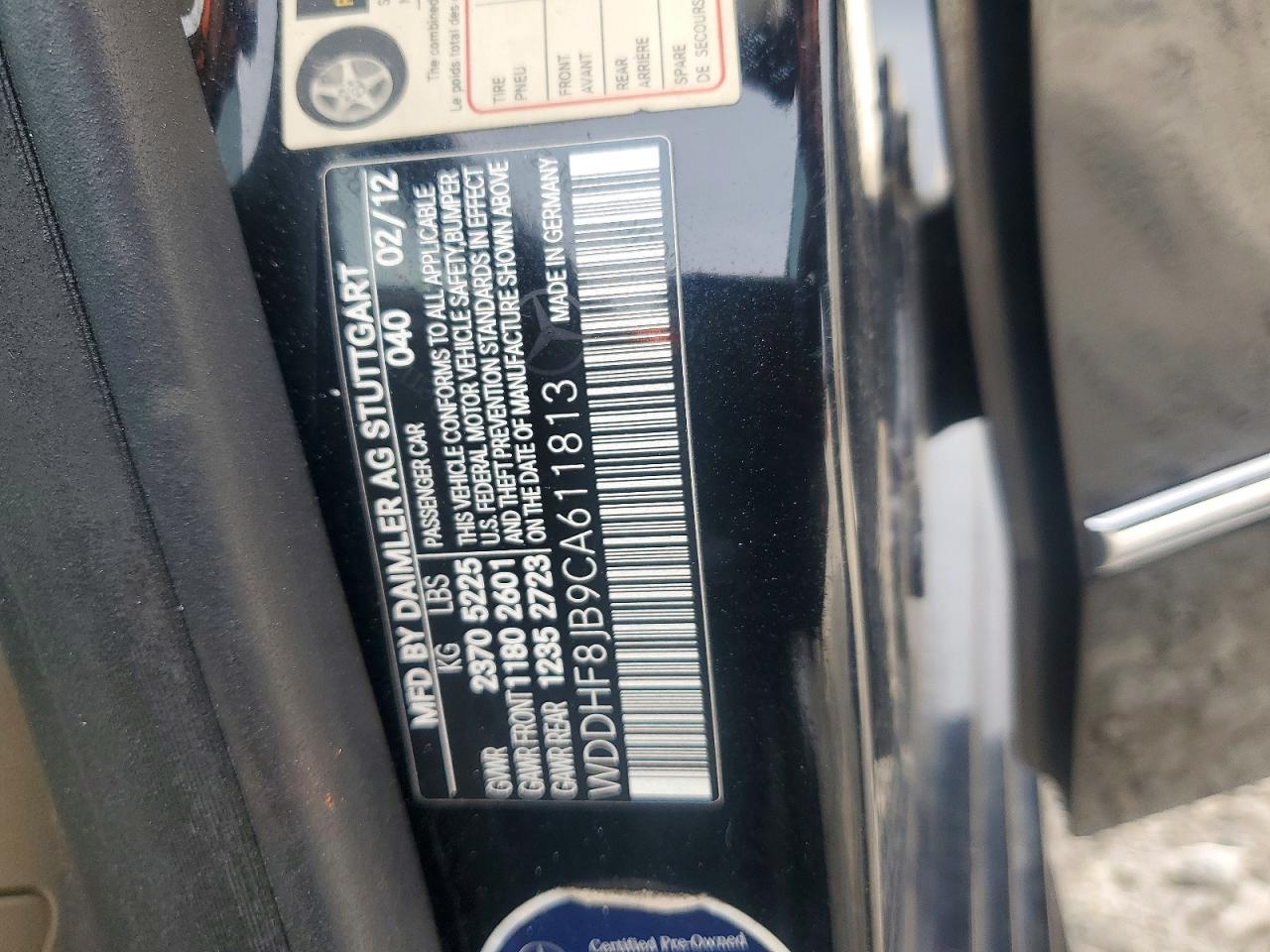 2012 Mercedes-benz E 350 4matic Black vin: WDDHF8JB9CA611813