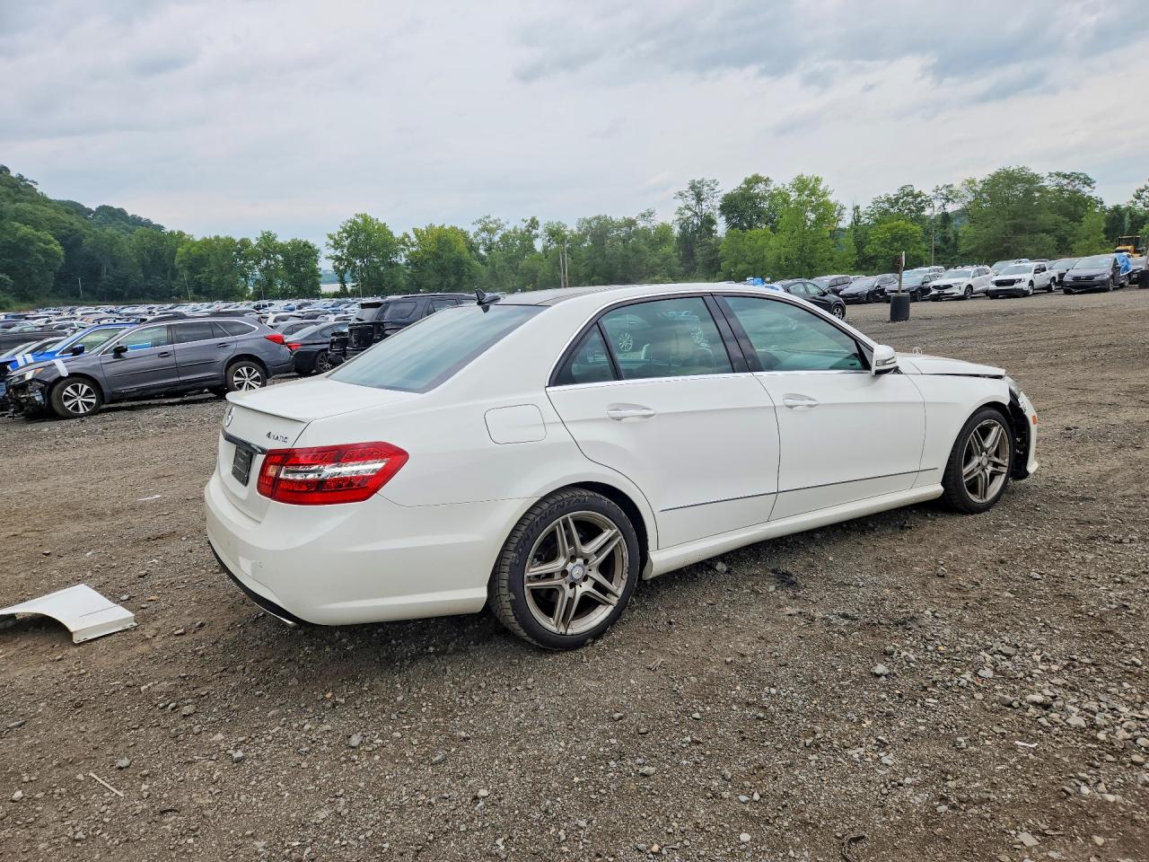 2013 Mercedes-benz E 350 4matic Белый vin: WDDHF8JB9DA663007