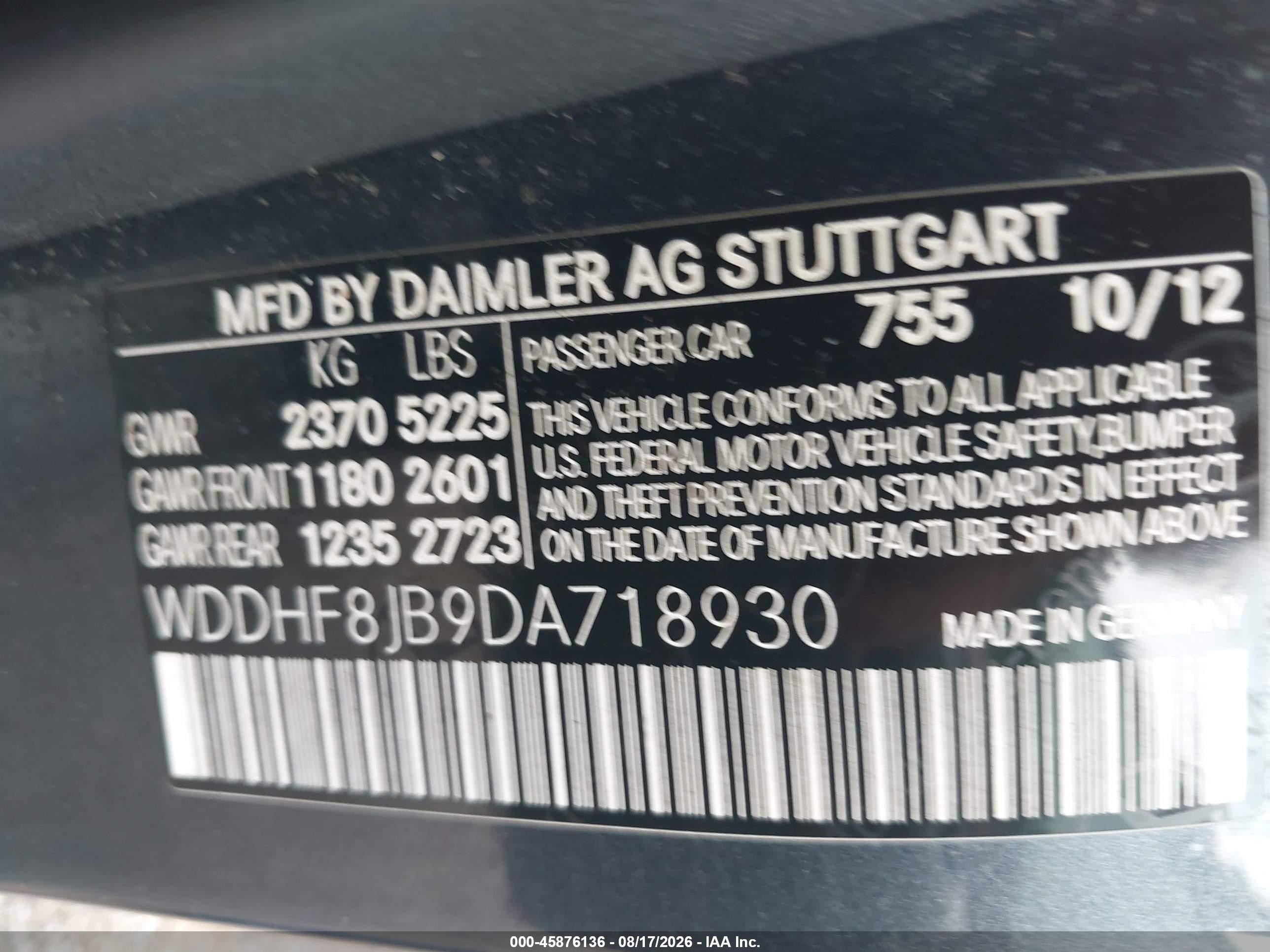 2013 Mercedes-benz E 350 4matic Gray vin: WDDHF8JB9DA718930