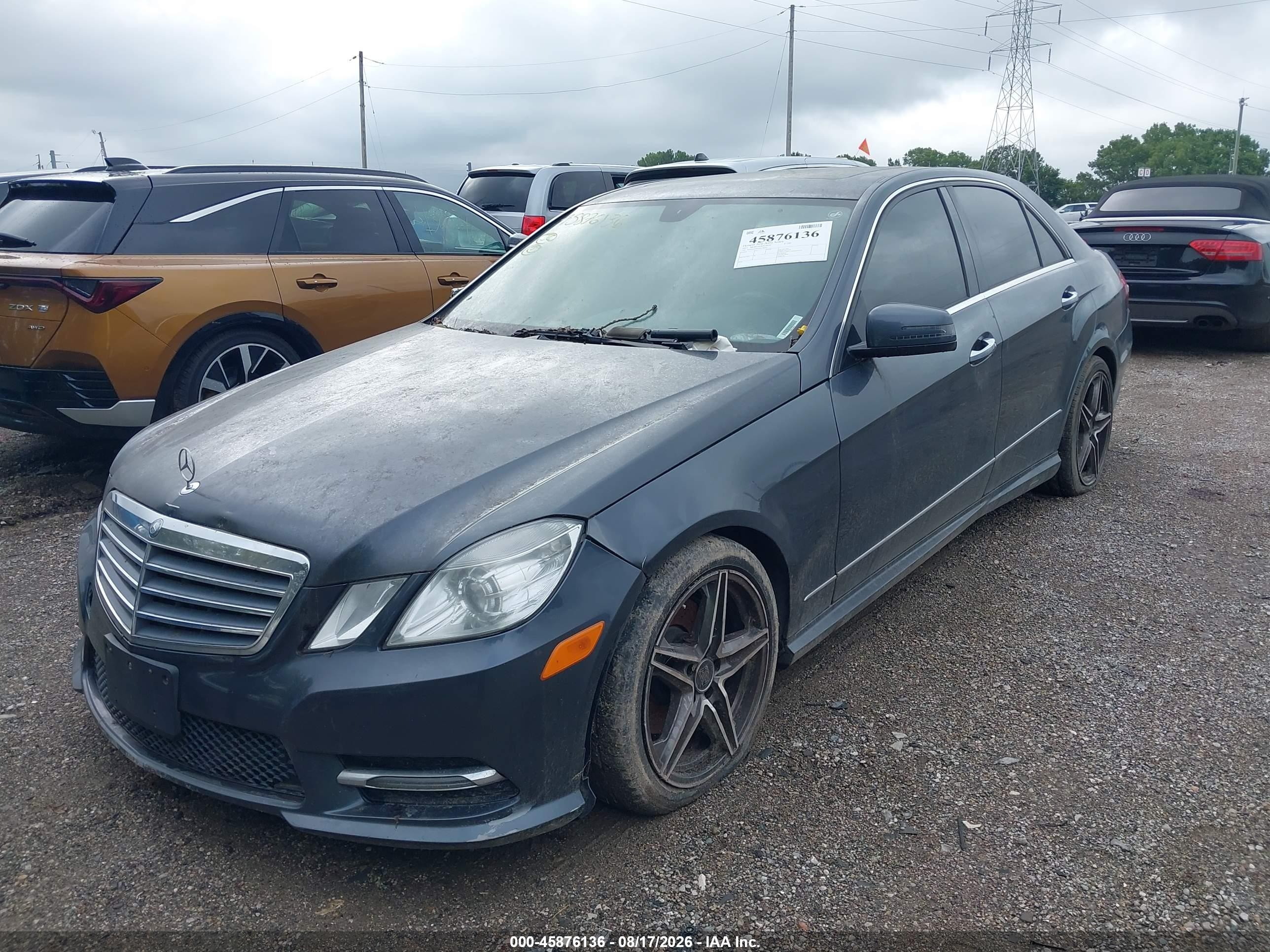 2013 Mercedes-benz E 350 4matic Gray vin: WDDHF8JB9DA718930
