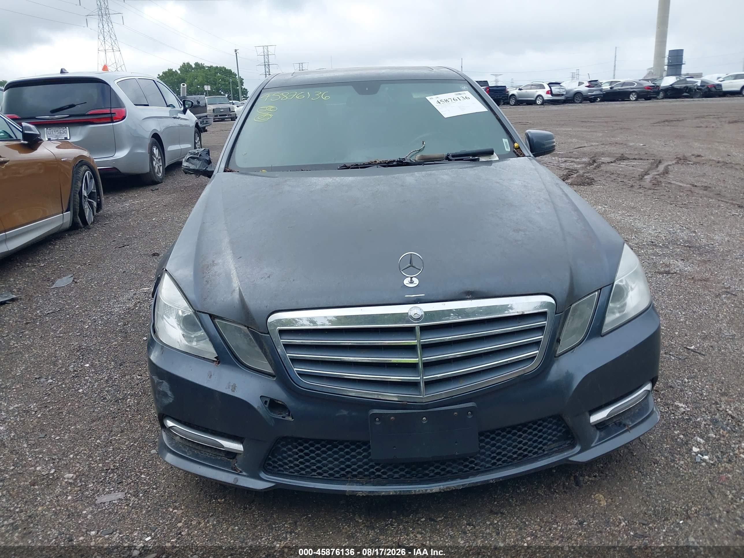 2013 Mercedes-benz E 350 4matic Gray vin: WDDHF8JB9DA718930