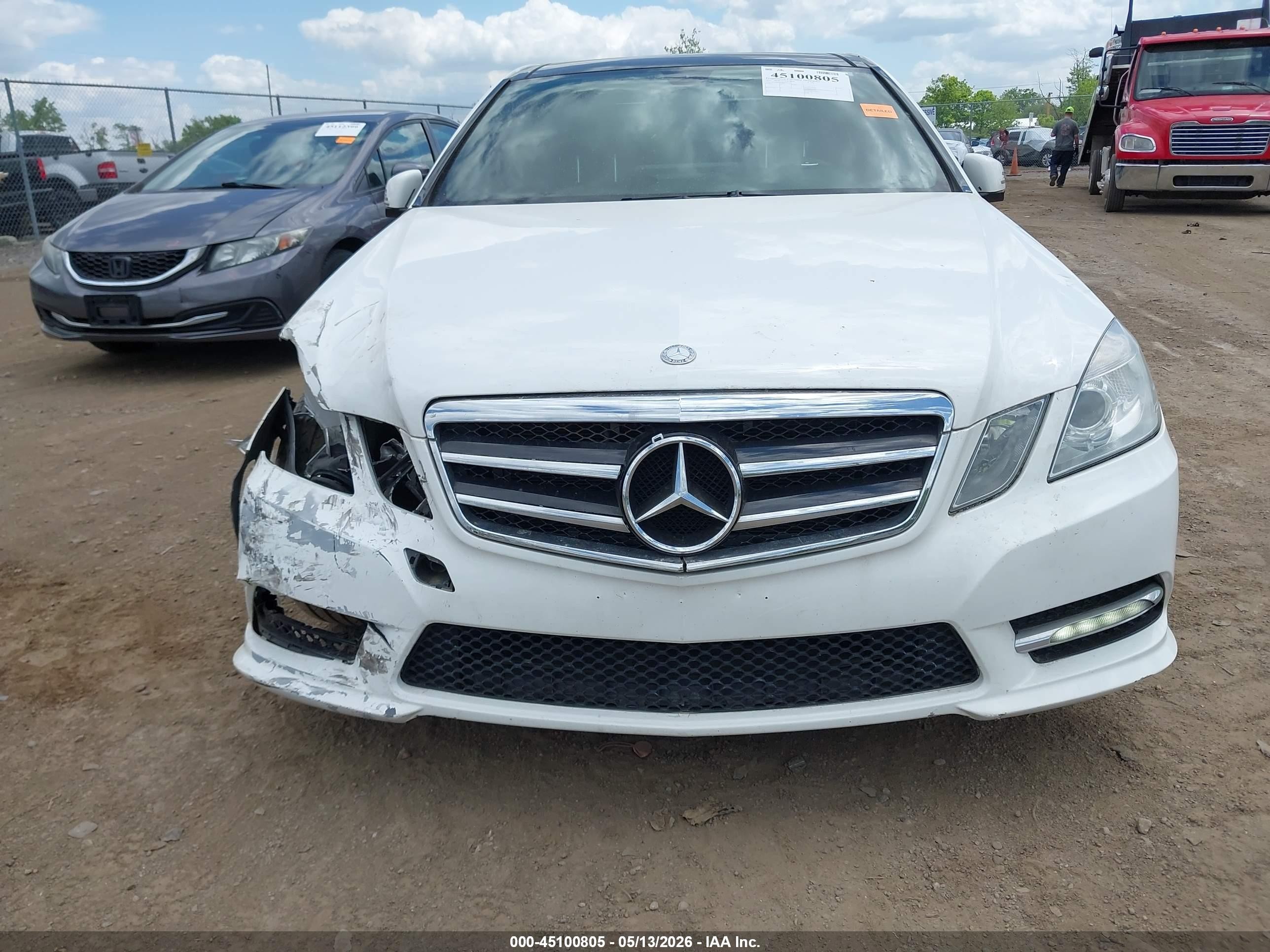 2013 Mercedes-benz E 350 4matic White vin: WDDHF8JB9DA763298