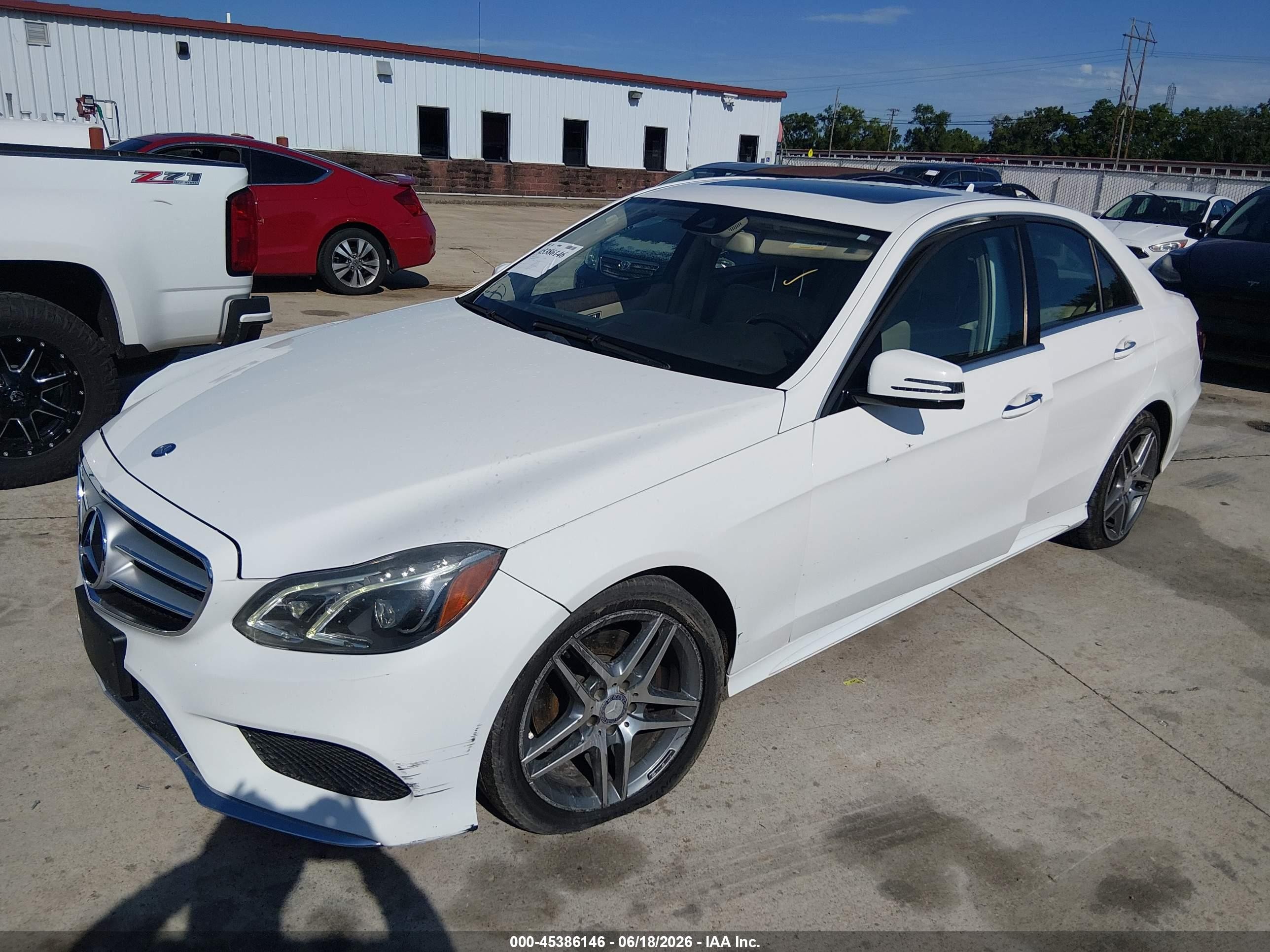 2014 Mercedes-benz E 350 4matic White vin: WDDHF8JB9EA780622