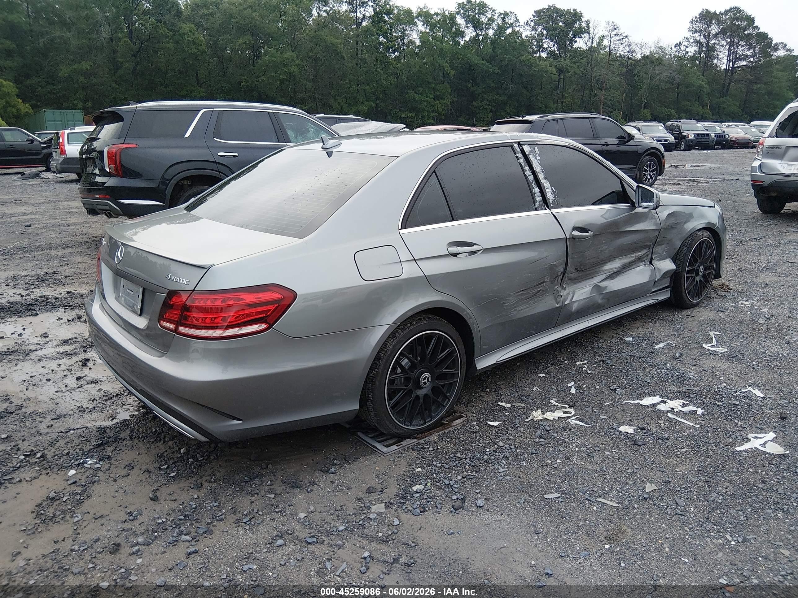 2014 Mercedes-benz E 350 4matic Silver vin: WDDHF8JB9EA881885